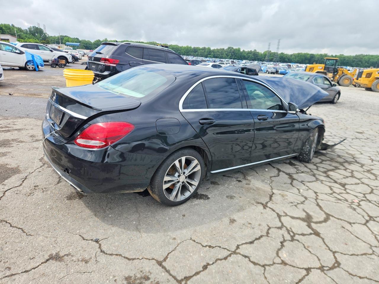 2015 Mercedes-benz C 300 Black vin: 55SWF4JB2FU057986