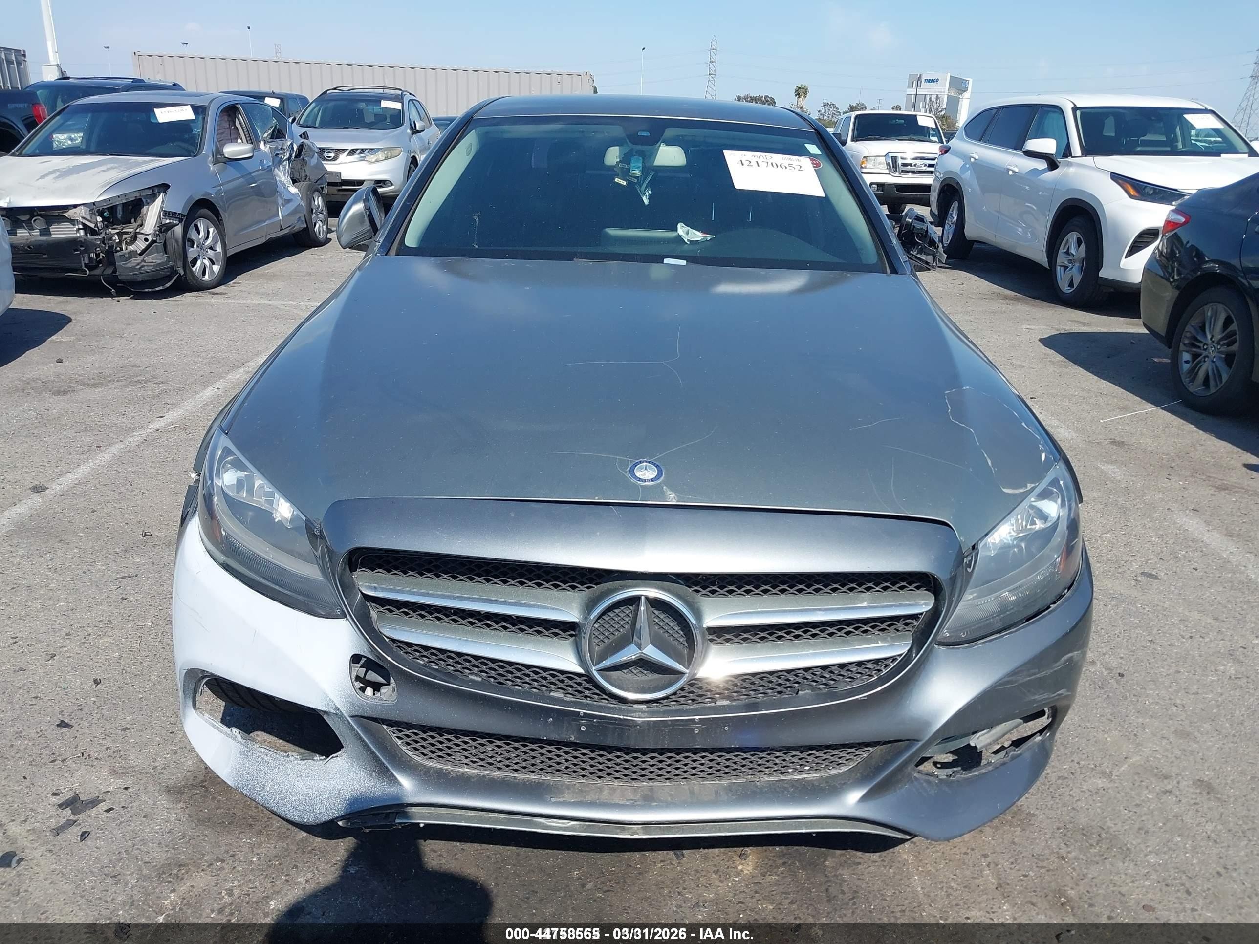 2015 Mercedes-benz C 300 Luxury/sport Серый vin: 55SWF4JB2FU065165
