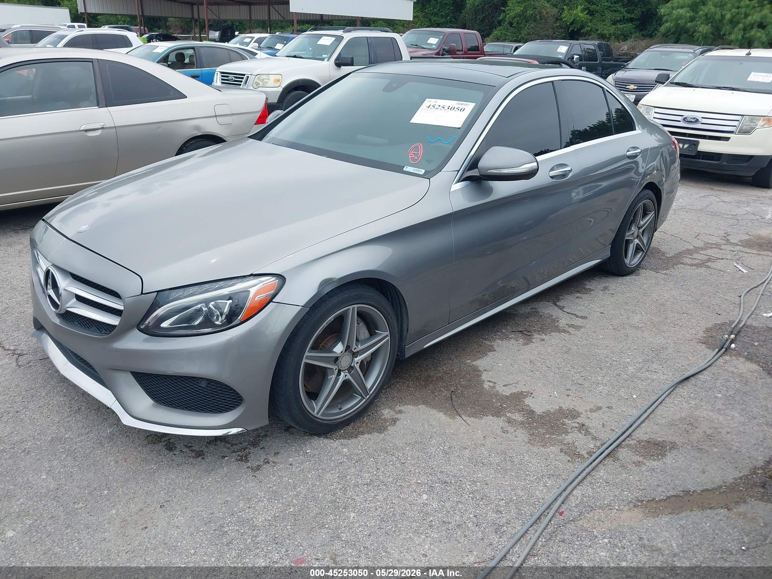 2015 Mercedes-benz C 300 Sport Silver vin: 55SWF4JB3FU054336