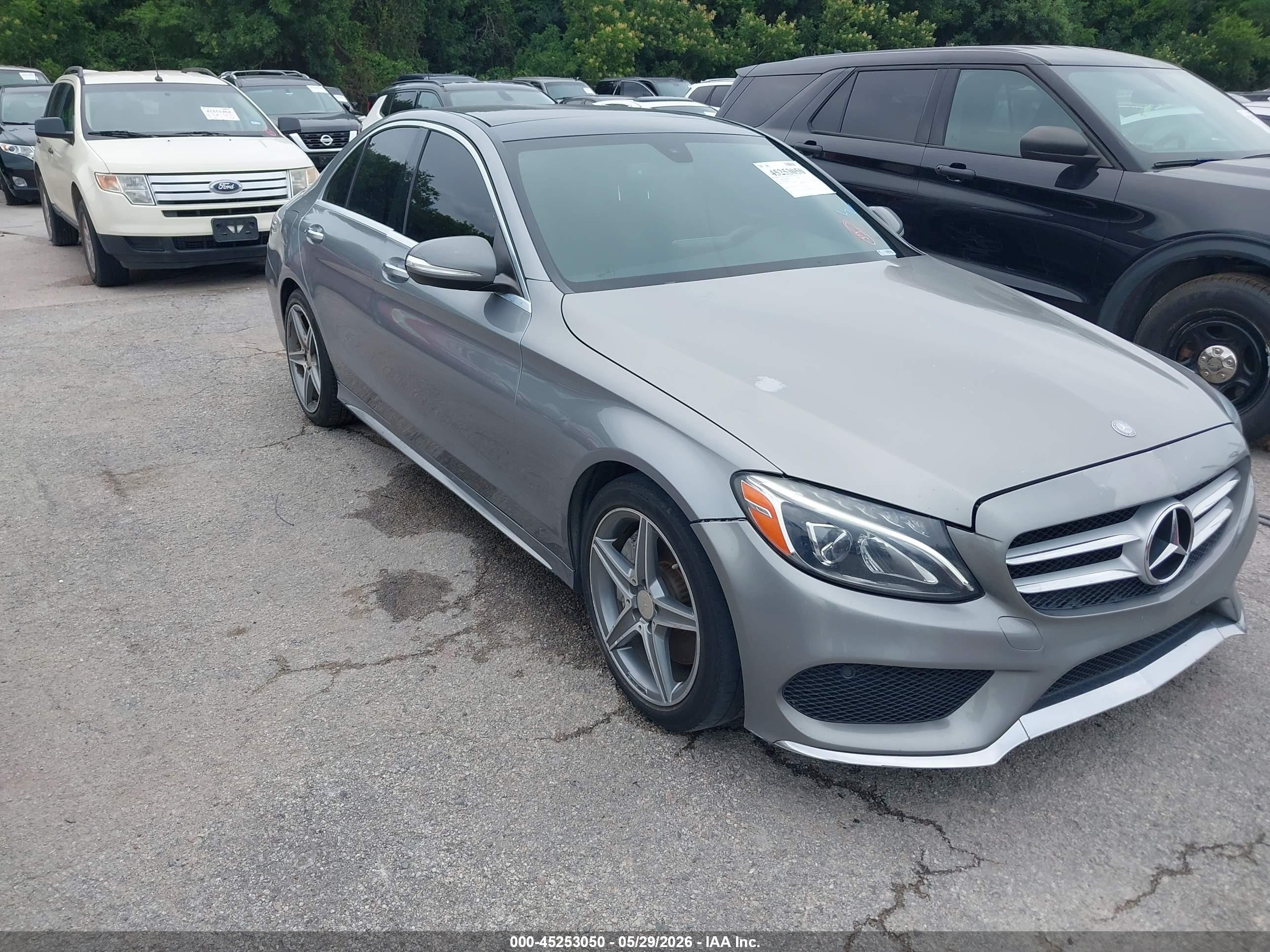 2015 Mercedes-benz C 300 Sport Silver vin: 55SWF4JB3FU054336