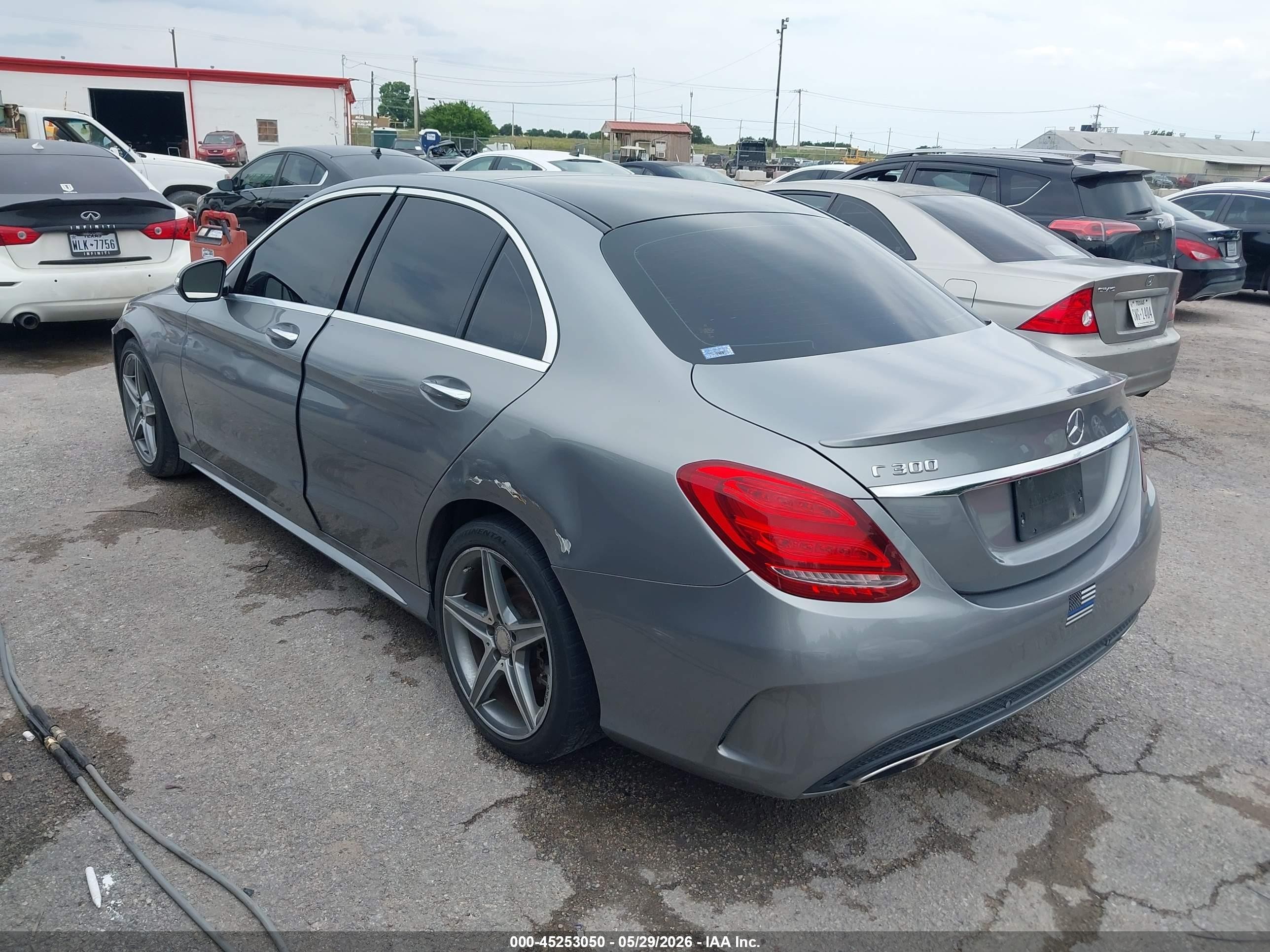2015 Mercedes-benz C 300 Sport Silver vin: 55SWF4JB3FU054336
