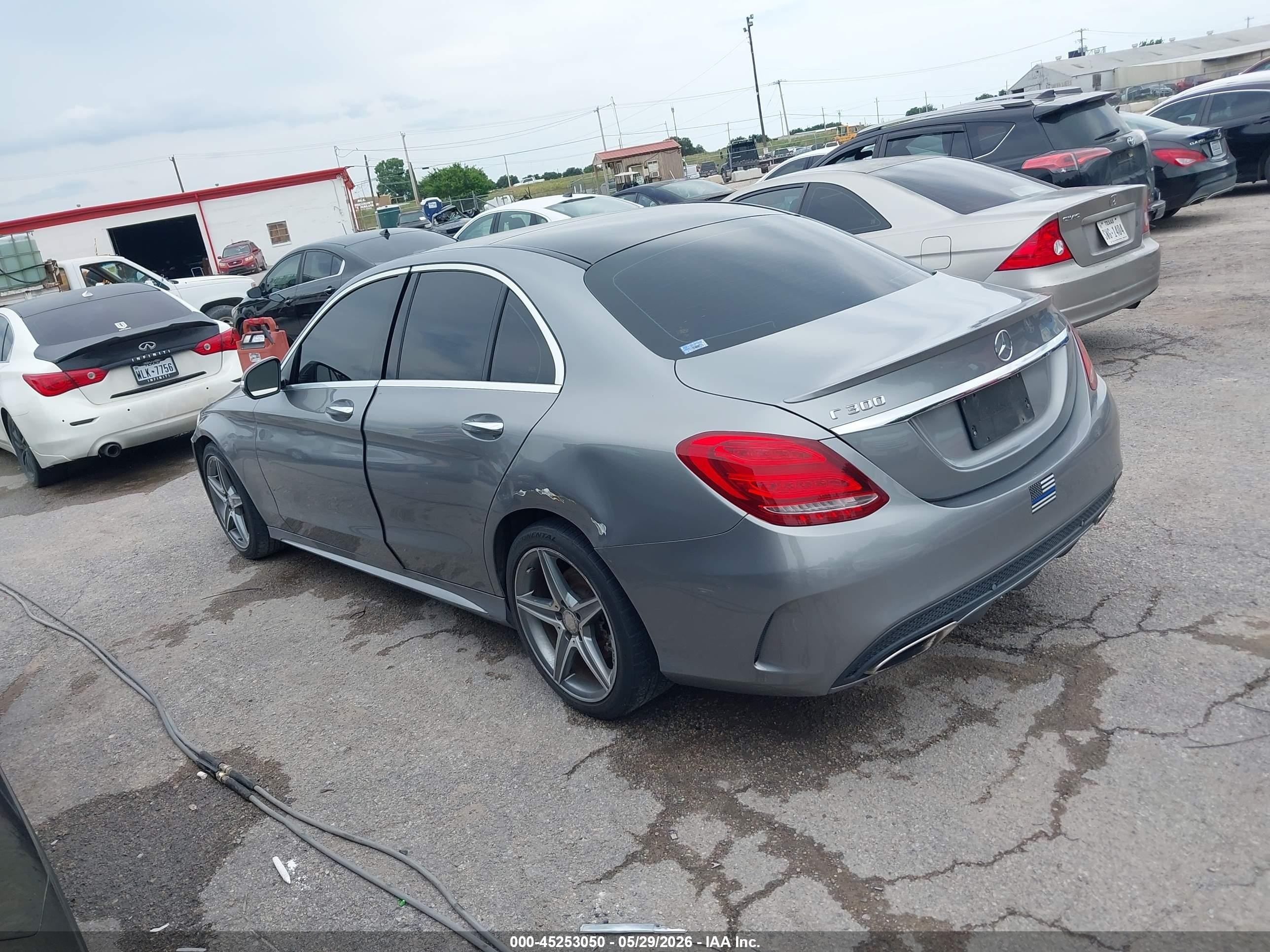 2015 Mercedes-benz C 300 Sport Silver vin: 55SWF4JB3FU054336