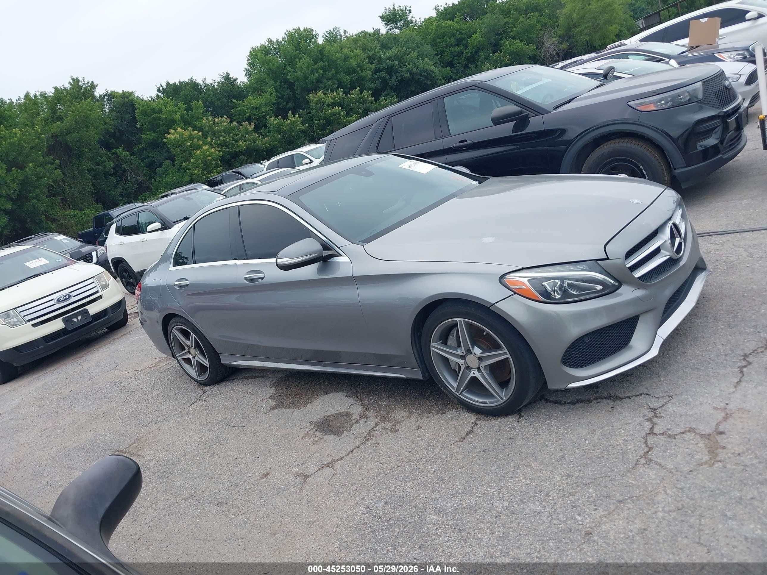2015 Mercedes-benz C 300 Sport Silver vin: 55SWF4JB3FU054336
