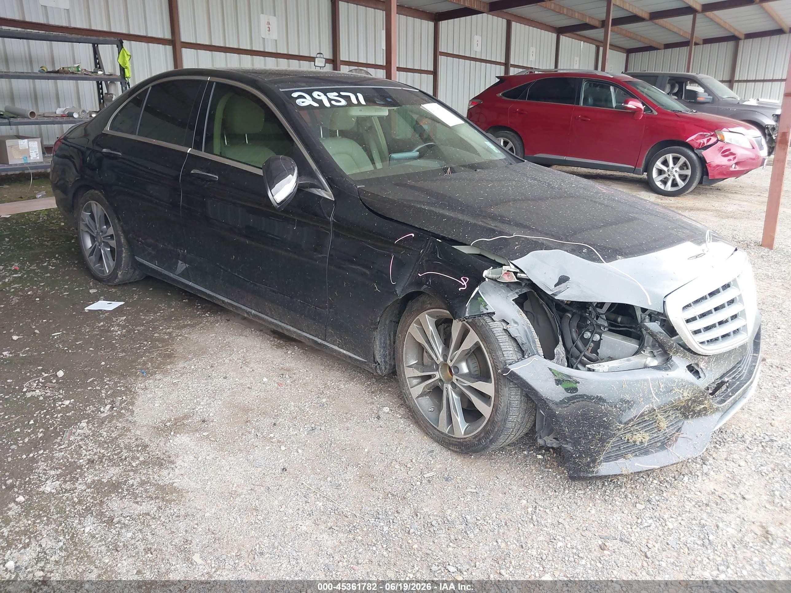 2015 Mercedes-benz C 300 Luxury/sport Black vin: 55SWF4JB3FU054546