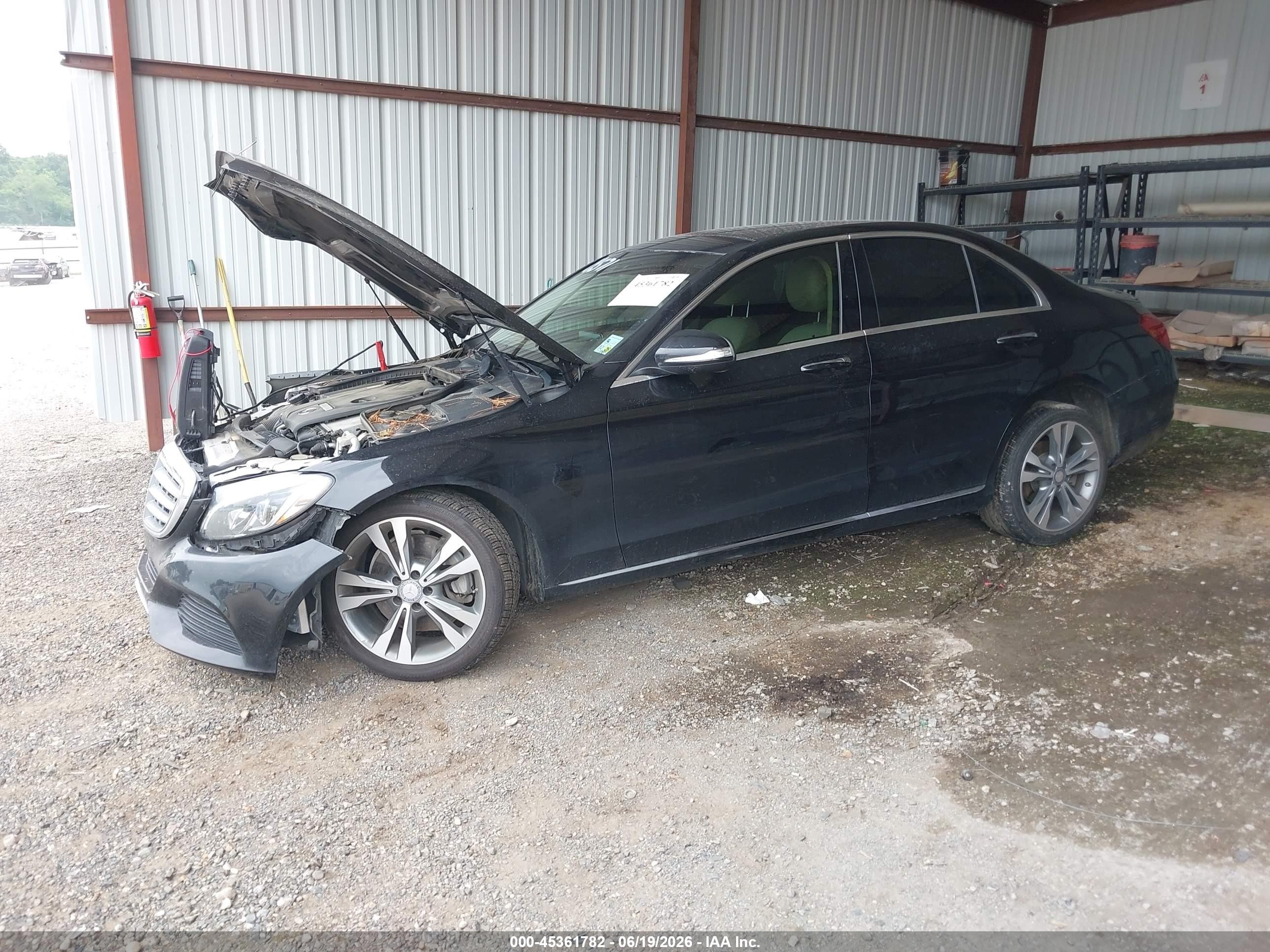 2015 Mercedes-benz C 300 Luxury/sport Black vin: 55SWF4JB3FU054546