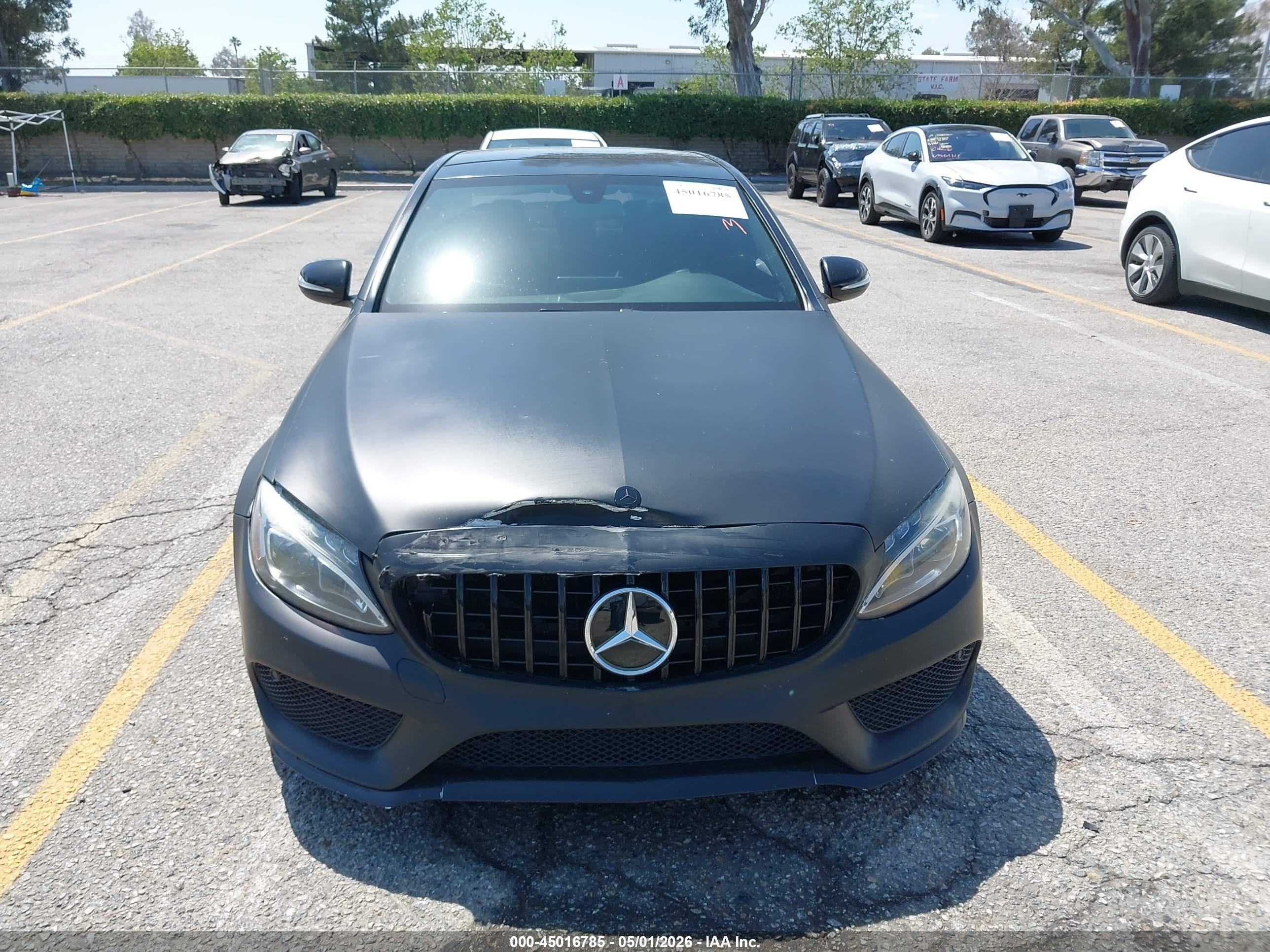 2015 Mercedes-benz C 300 Sport Black vin: 55SWF4JB3FU072657