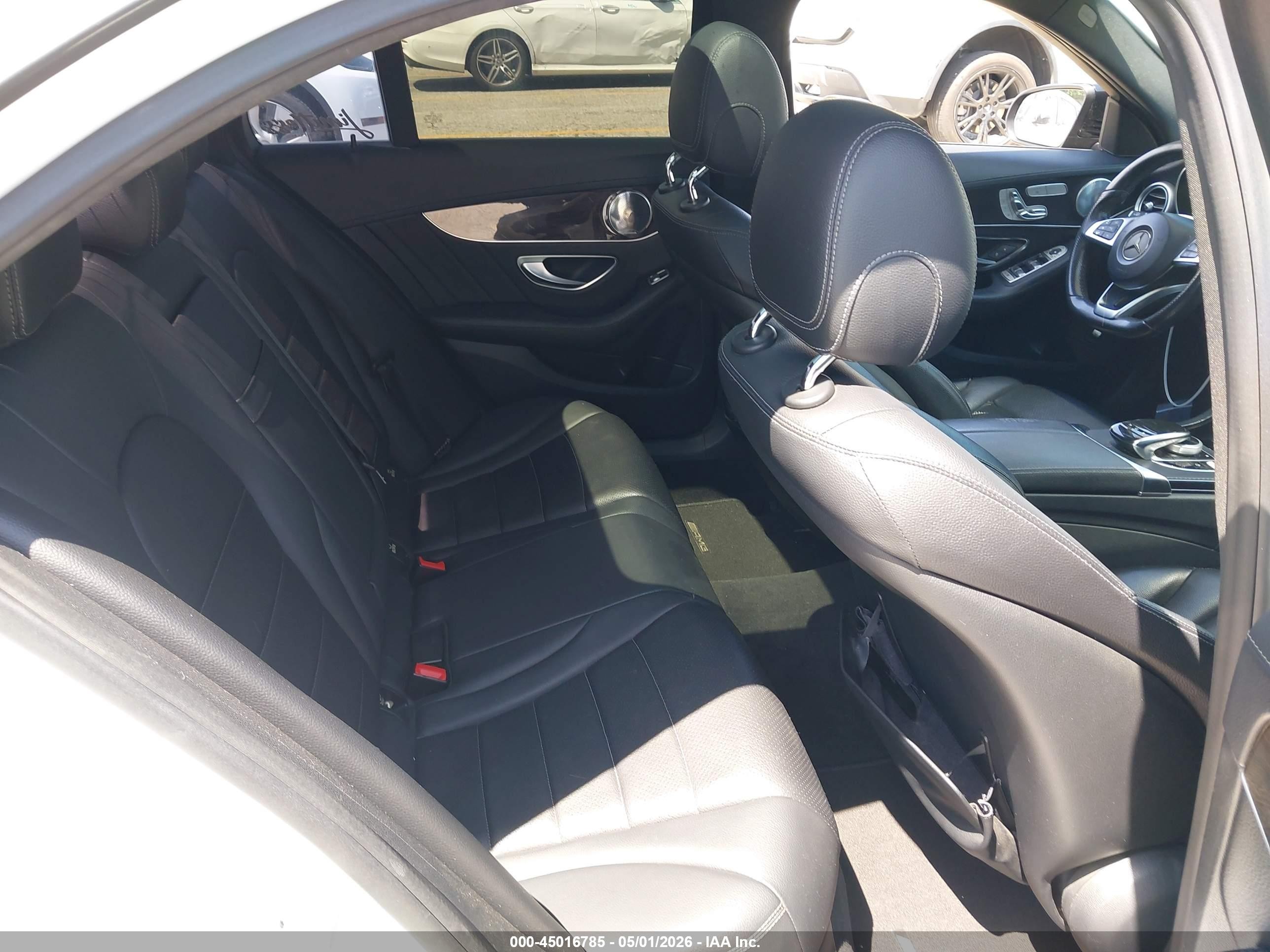 2015 Mercedes-benz C 300 Sport Black vin: 55SWF4JB3FU072657