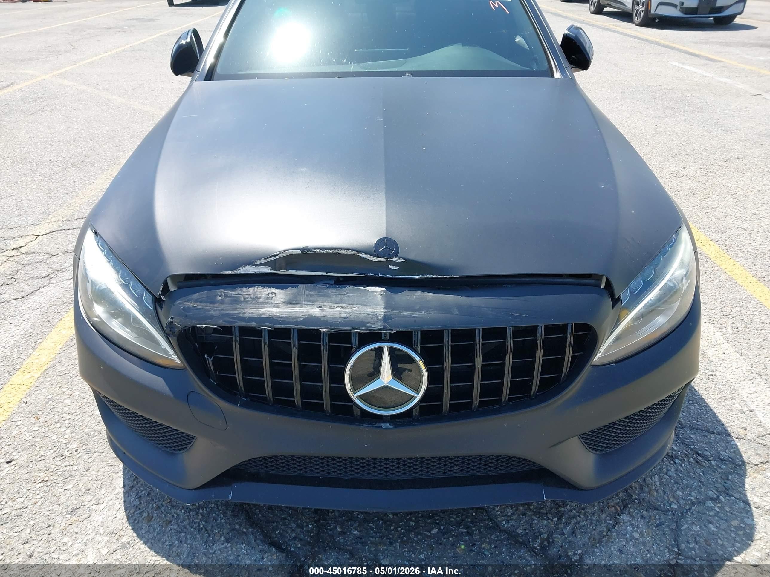 2015 Mercedes-benz C 300 Sport Black vin: 55SWF4JB3FU072657
