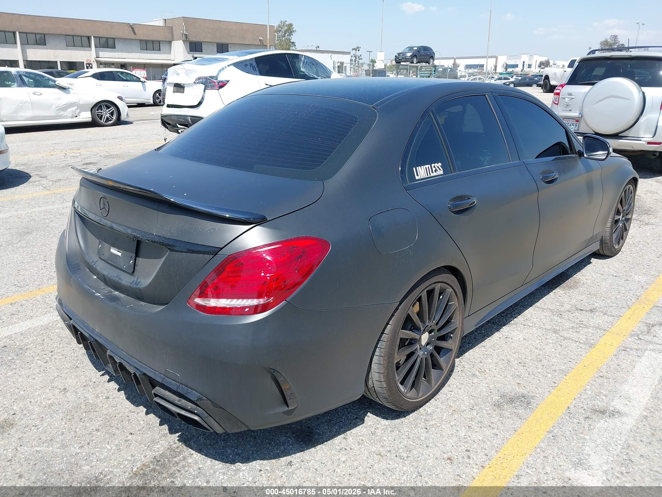2015 Mercedes-benz C 300 Sport Black vin: 55SWF4JB3FU072657