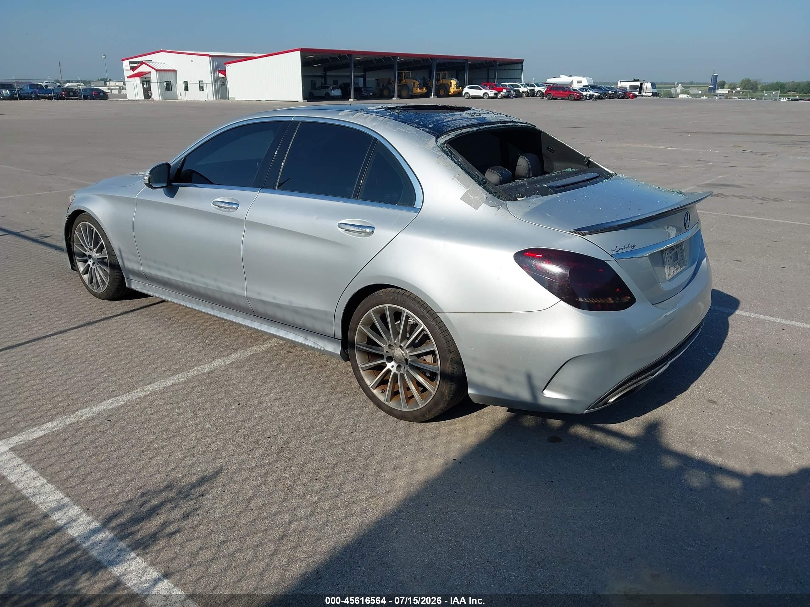 2015 Mercedes-benz C 300 Sport Silver vin: 55SWF4JB3FU083853