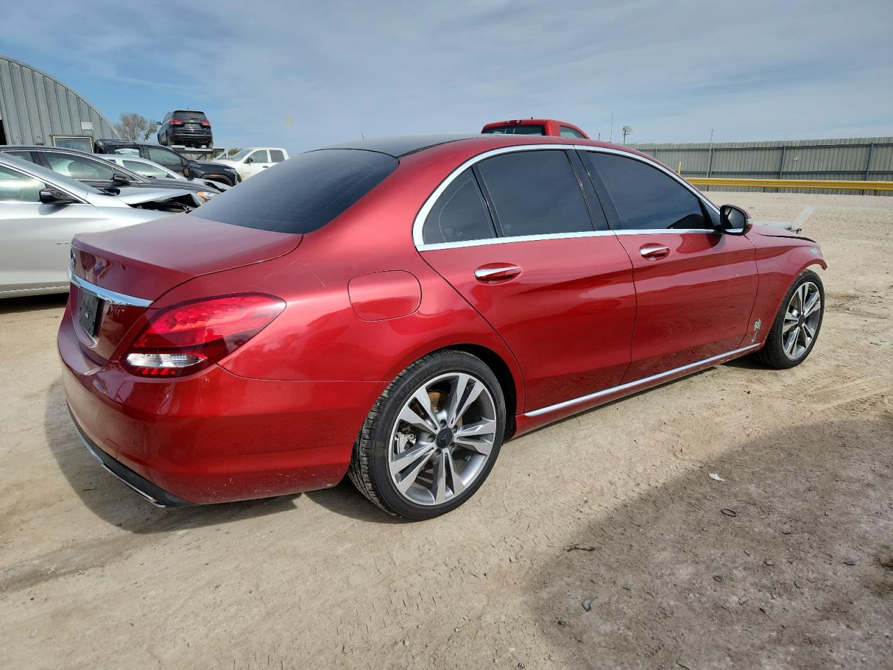 2016 Mercedes-benz C 300 Red vin: 55SWF4JB3GU151487
