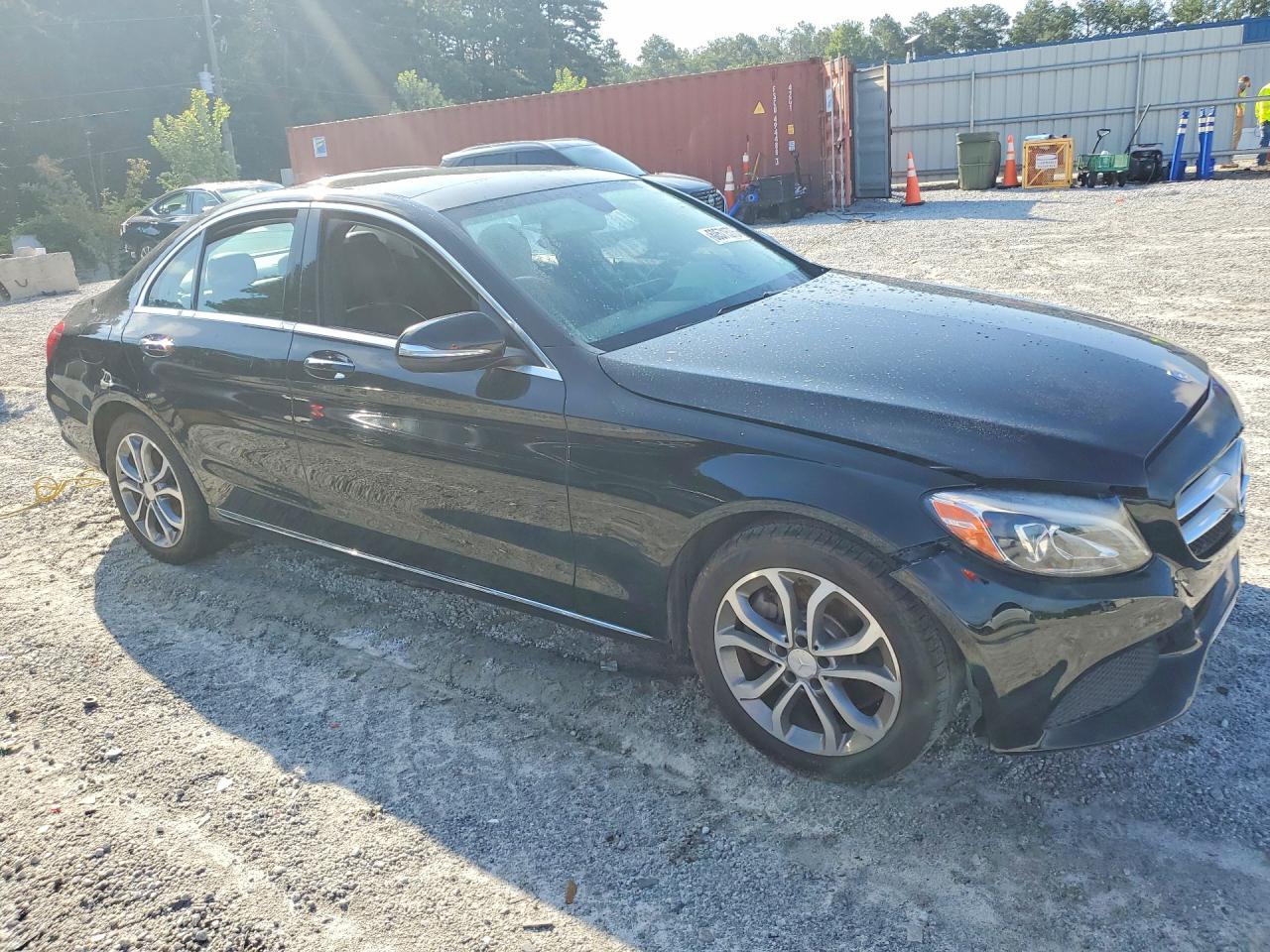 2015 Mercedes-benz C 300 Black vin: 55SWF4JB4FU050568
