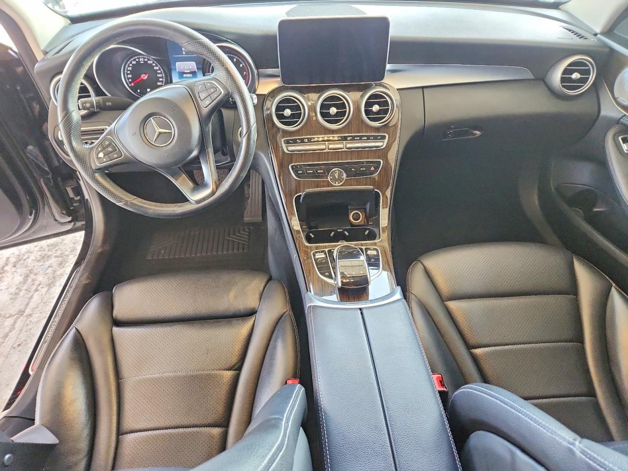 2015 Mercedes-benz C 300 Black vin: 55SWF4JB4FU069413