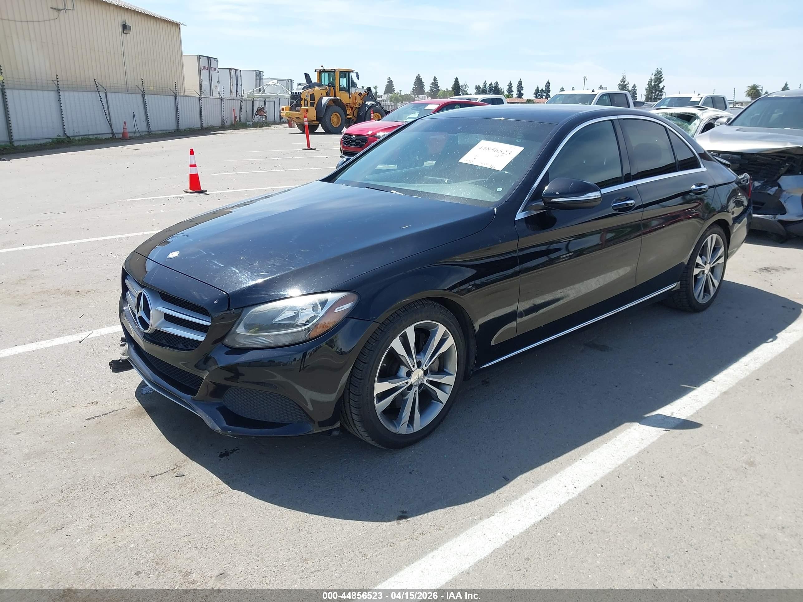 2015 Mercedes-benz C 300   Black vin: 55SWF4JB4FU071470
