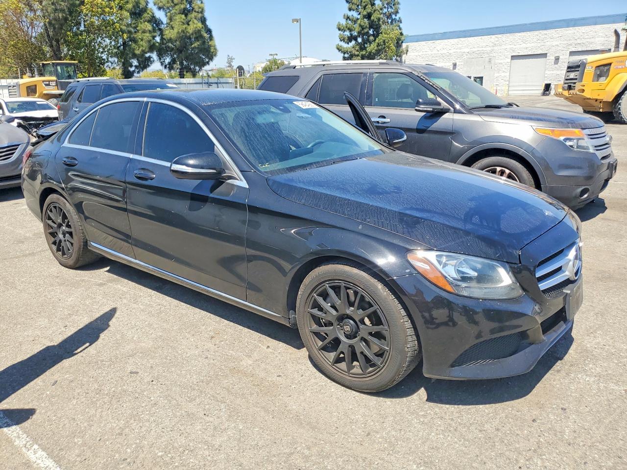 2015 Mercedes-benz C 300 Черный vin: 55SWF4JB4FU072716