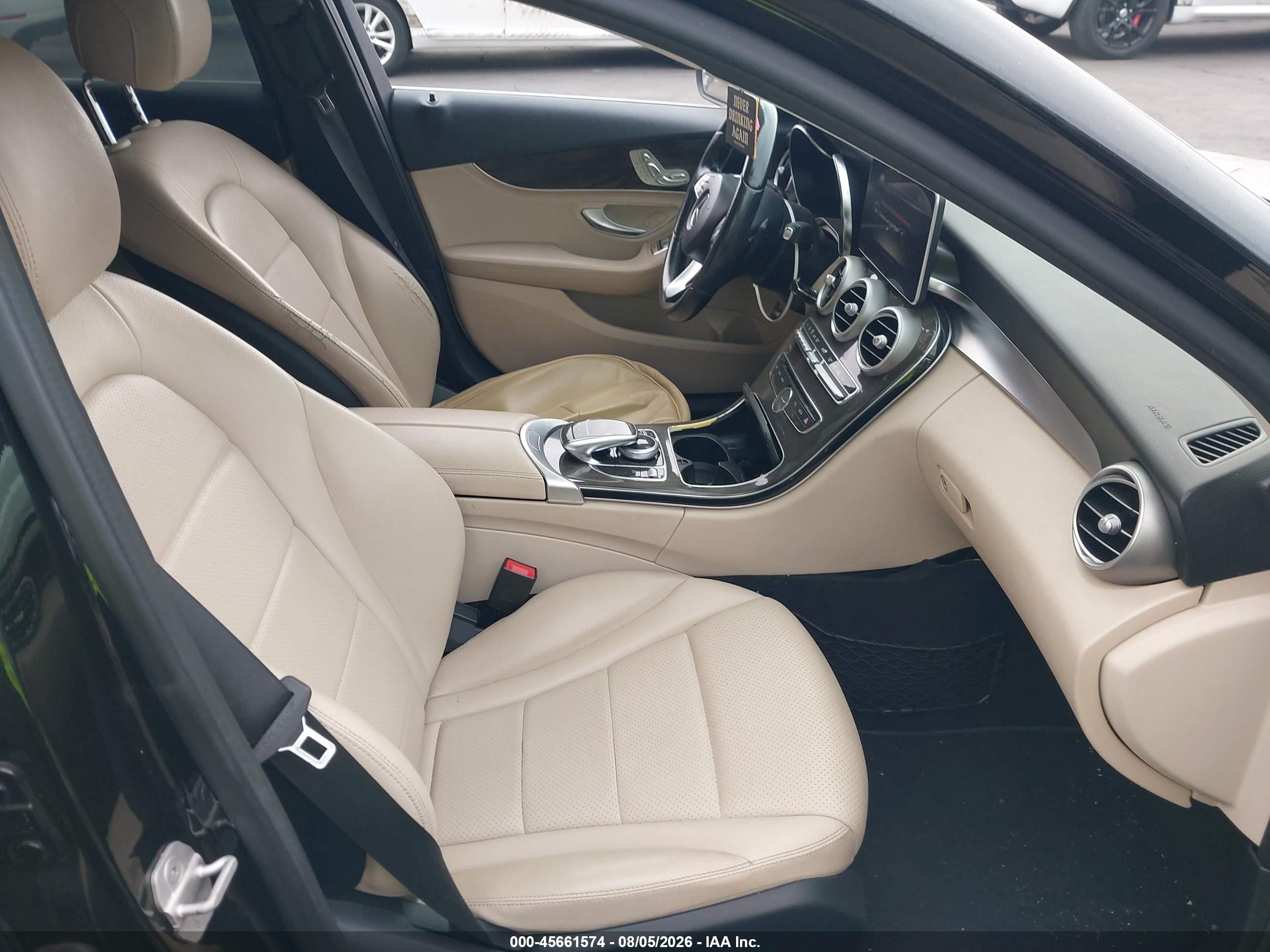 2015 Mercedes-benz C 300 Luxury/sport Black vin: 55SWF4JB4FU076216