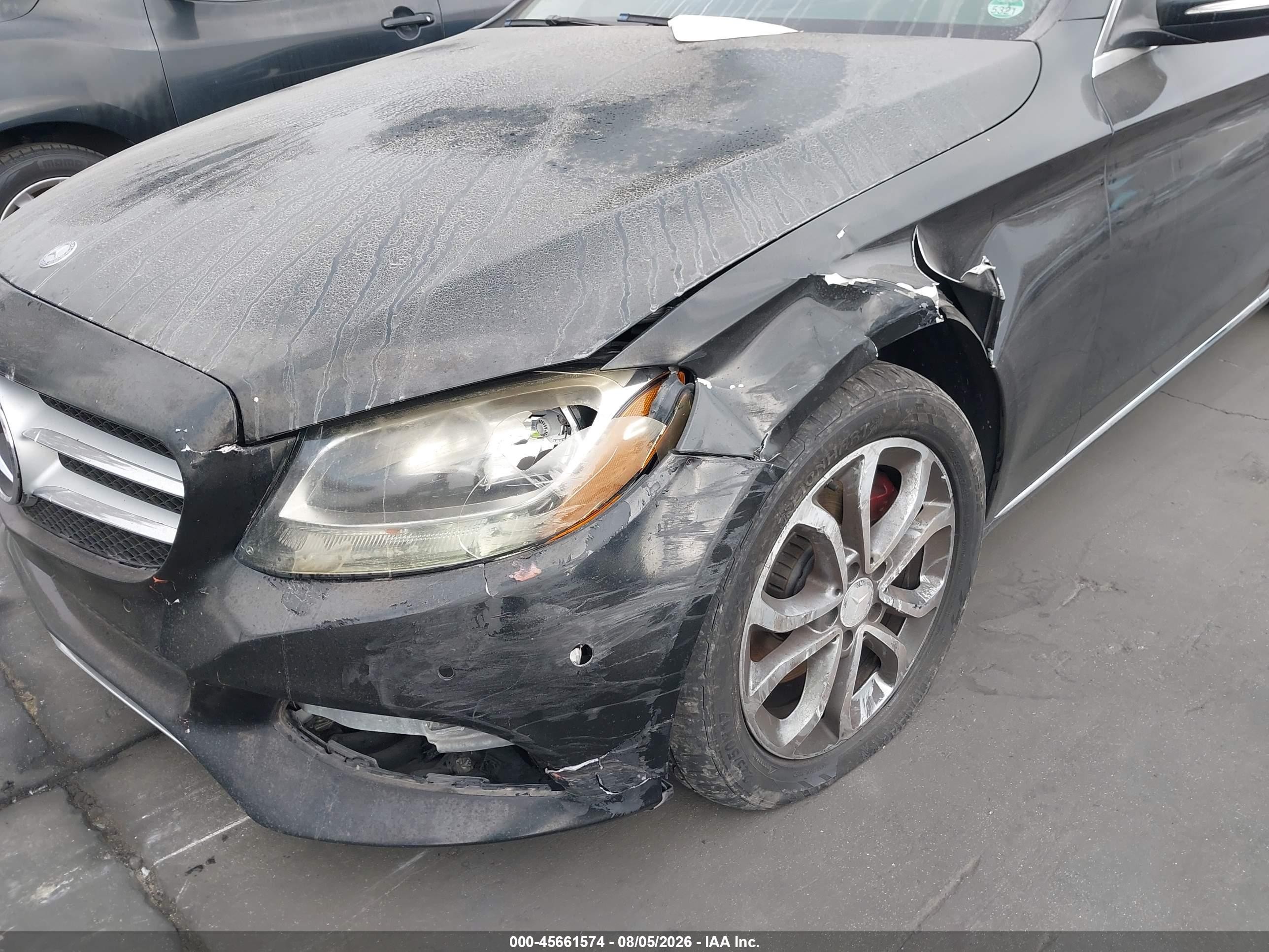 2015 Mercedes-benz C 300 Luxury/sport Black vin: 55SWF4JB4FU076216