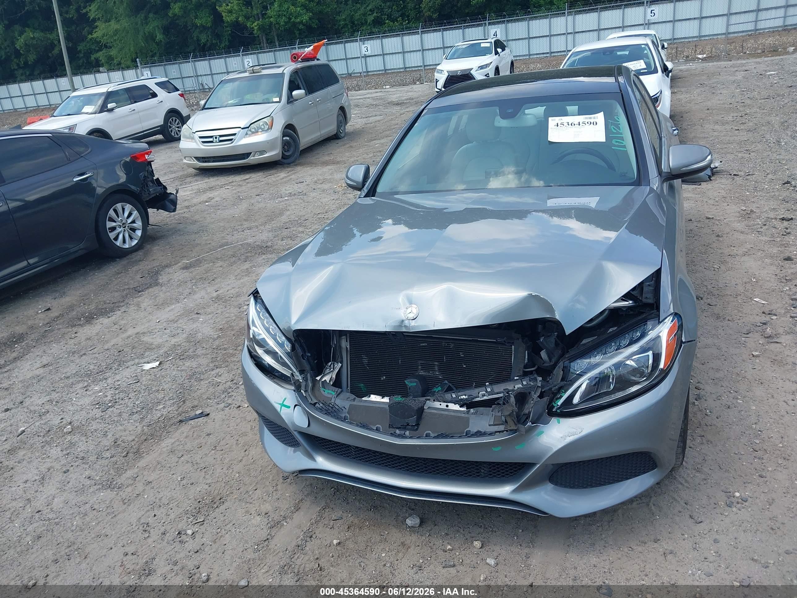 2015 Mercedes-benz C 300   Gray vin: 55SWF4JB4FU083246
