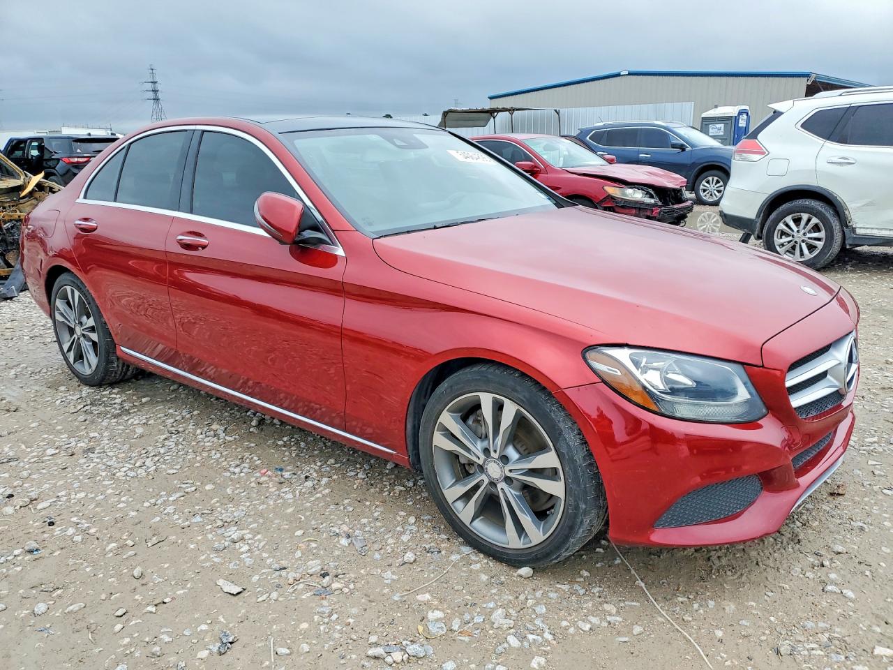 2016 Mercedes-benz C 300 Red vin: 55SWF4JB4GU121205