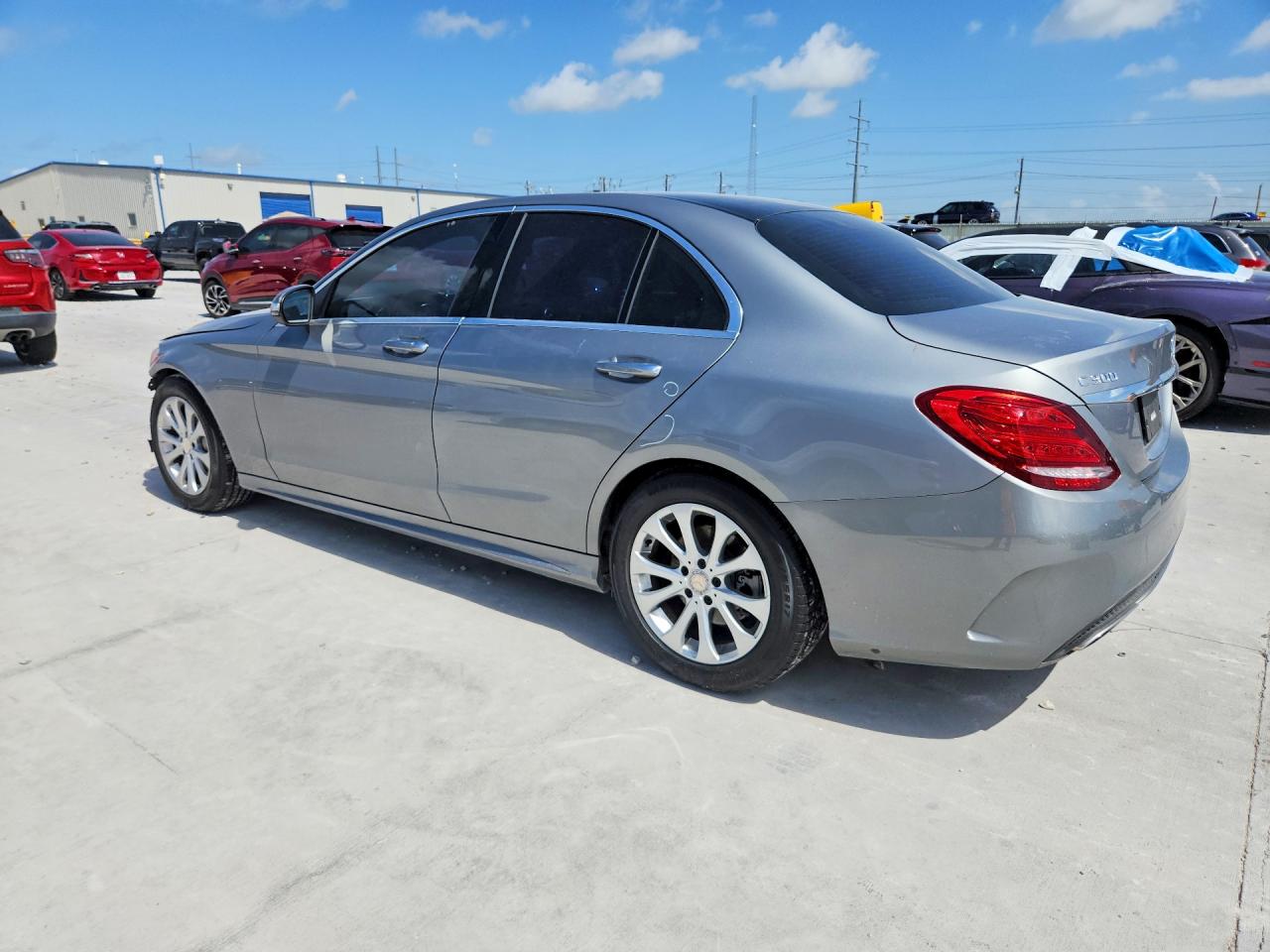 2015 Mercedes-benz C 300 Gray vin: 55SWF4JB5FU063751