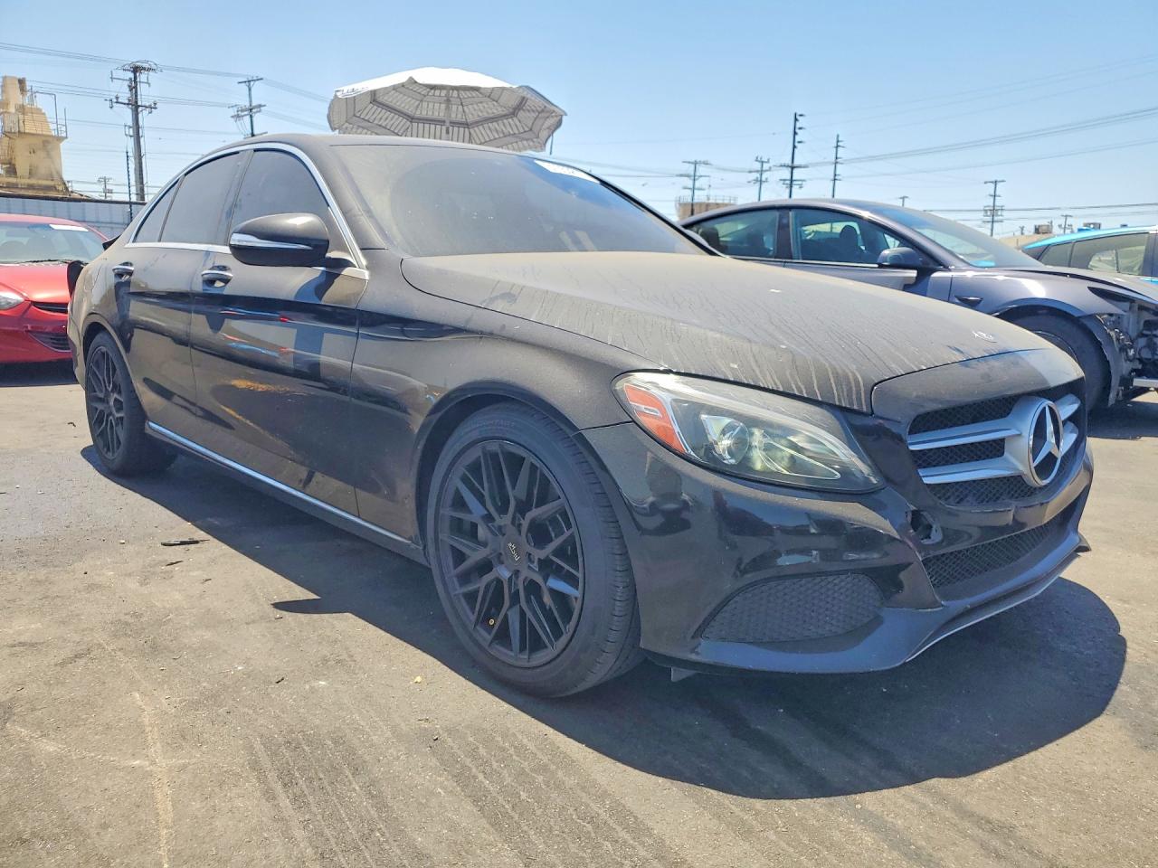 2015 Mercedes-benz C 300 Black vin: 55SWF4JB5FU069775