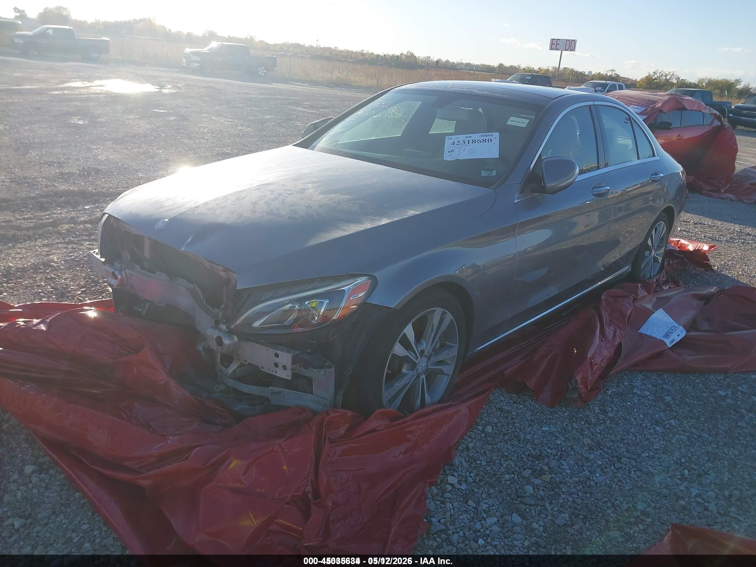 2015 Mercedes-benz C 300 Luxury/sport Gray vin: 55SWF4JB5FU085460