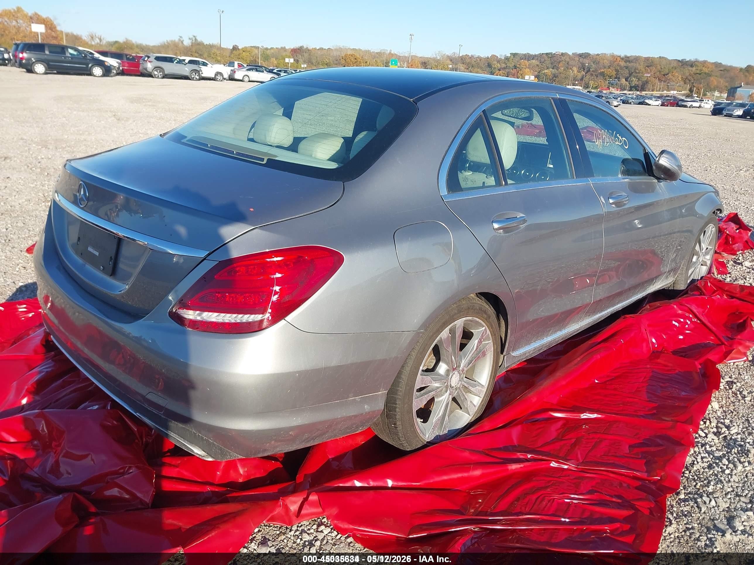 2015 Mercedes-benz C 300 Luxury/sport Gray vin: 55SWF4JB5FU085460