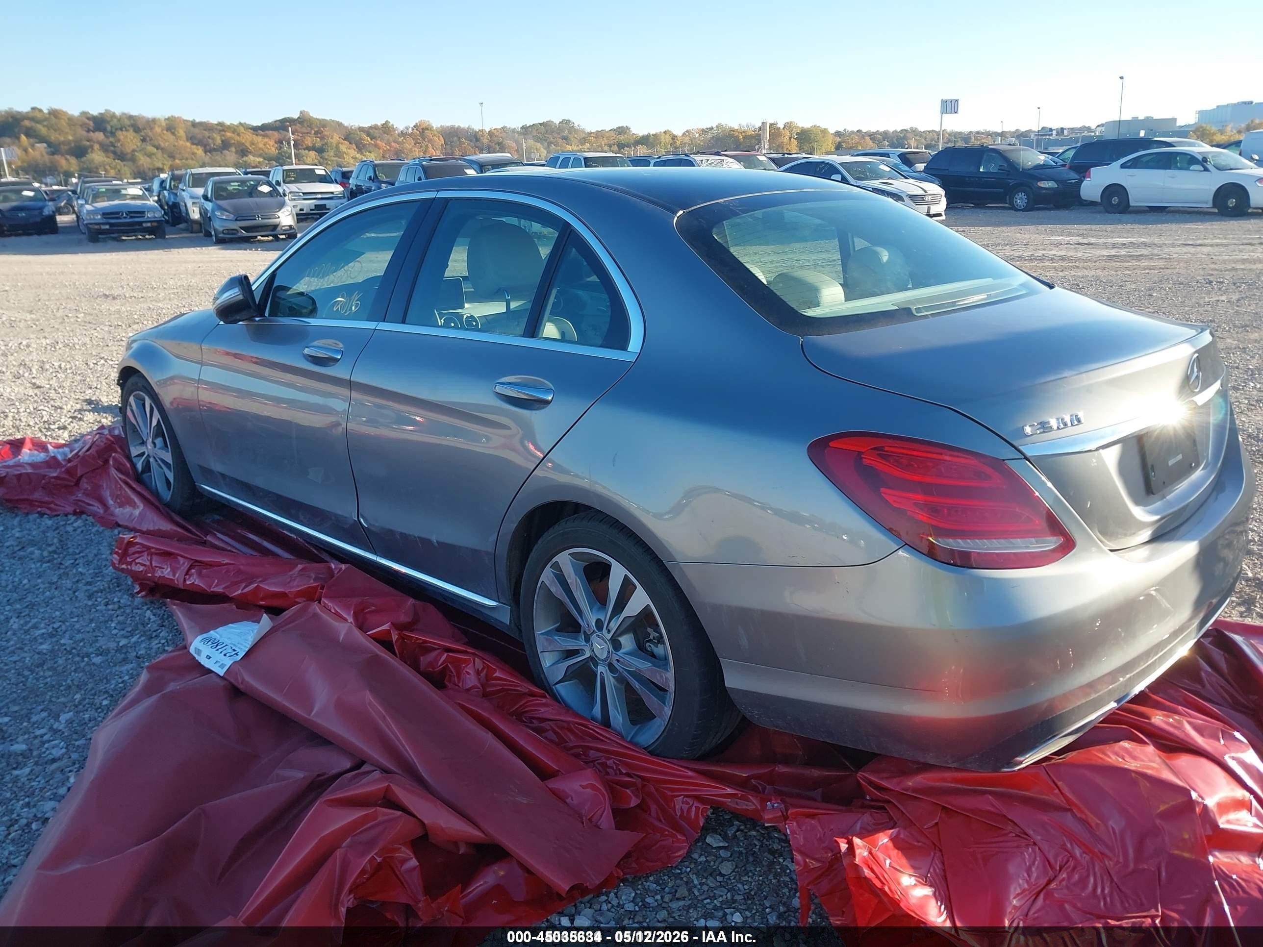 2015 Mercedes-benz C 300 Luxury/sport Gray vin: 55SWF4JB5FU085460