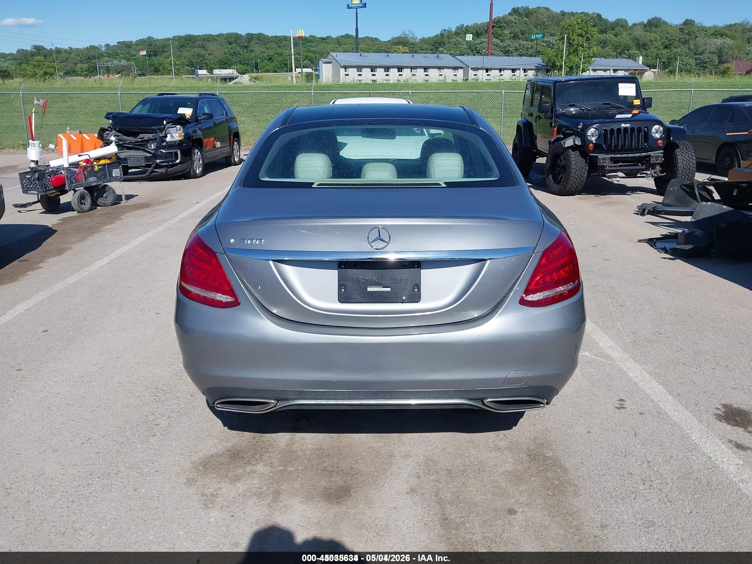 2015 Mercedes-benz C 300 Luxury/sport Gray vin: 55SWF4JB5FU085460