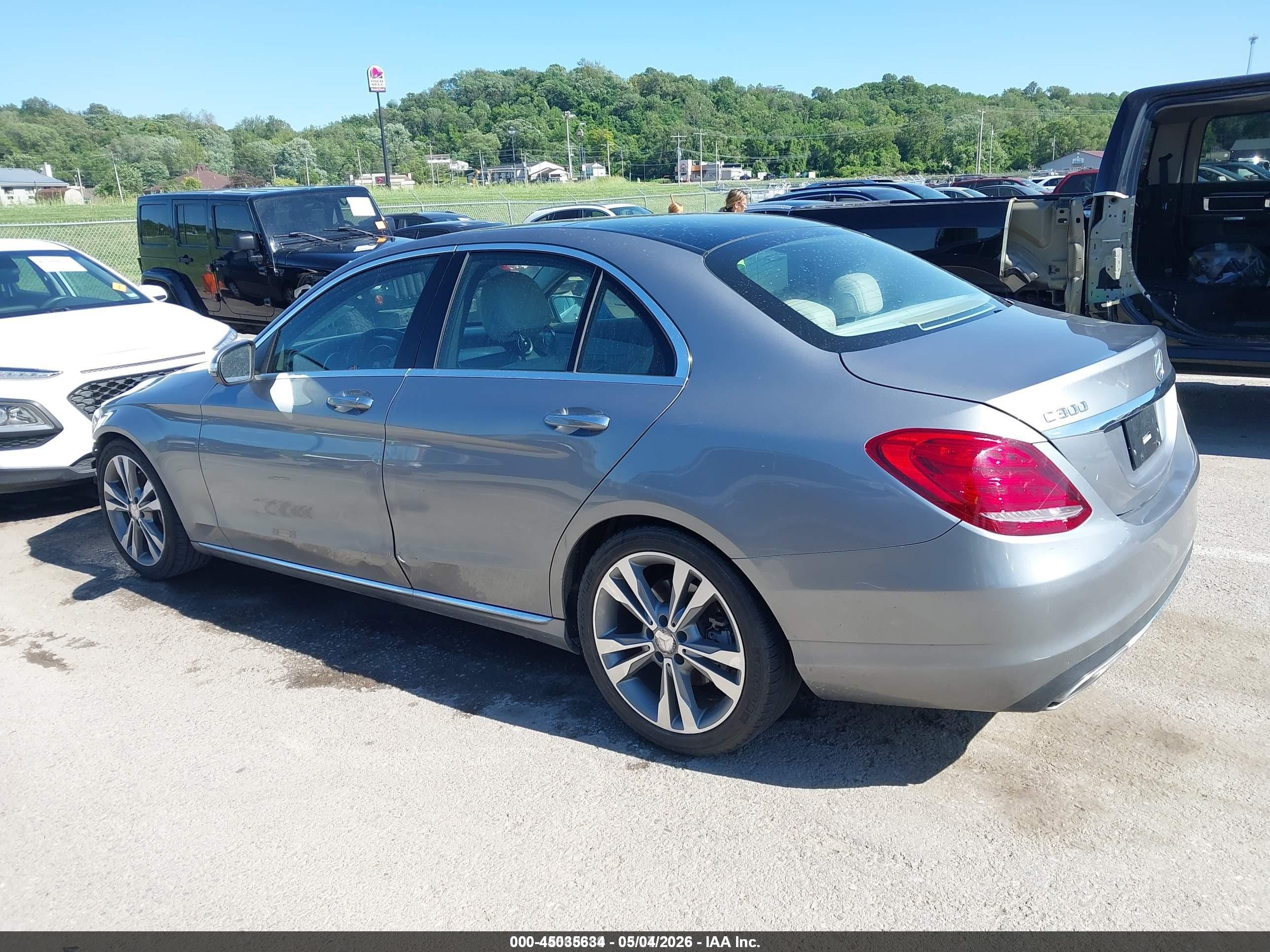 2015 Mercedes-benz C 300 Luxury/sport Gray vin: 55SWF4JB5FU085460