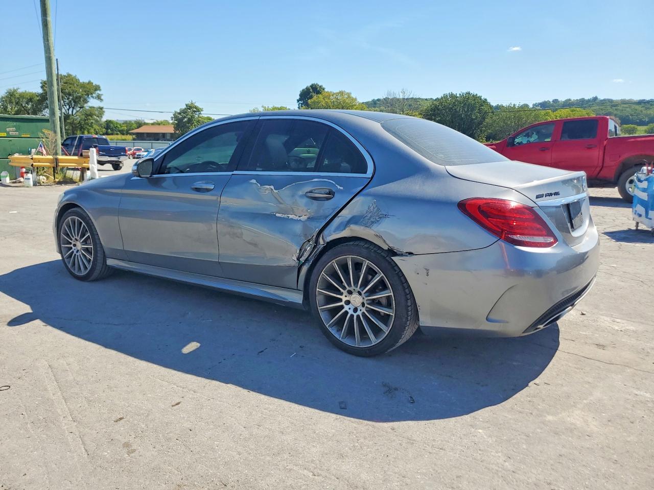 2015 Mercedes-benz C 300 Gray vin: 55SWF4JB6FU054508