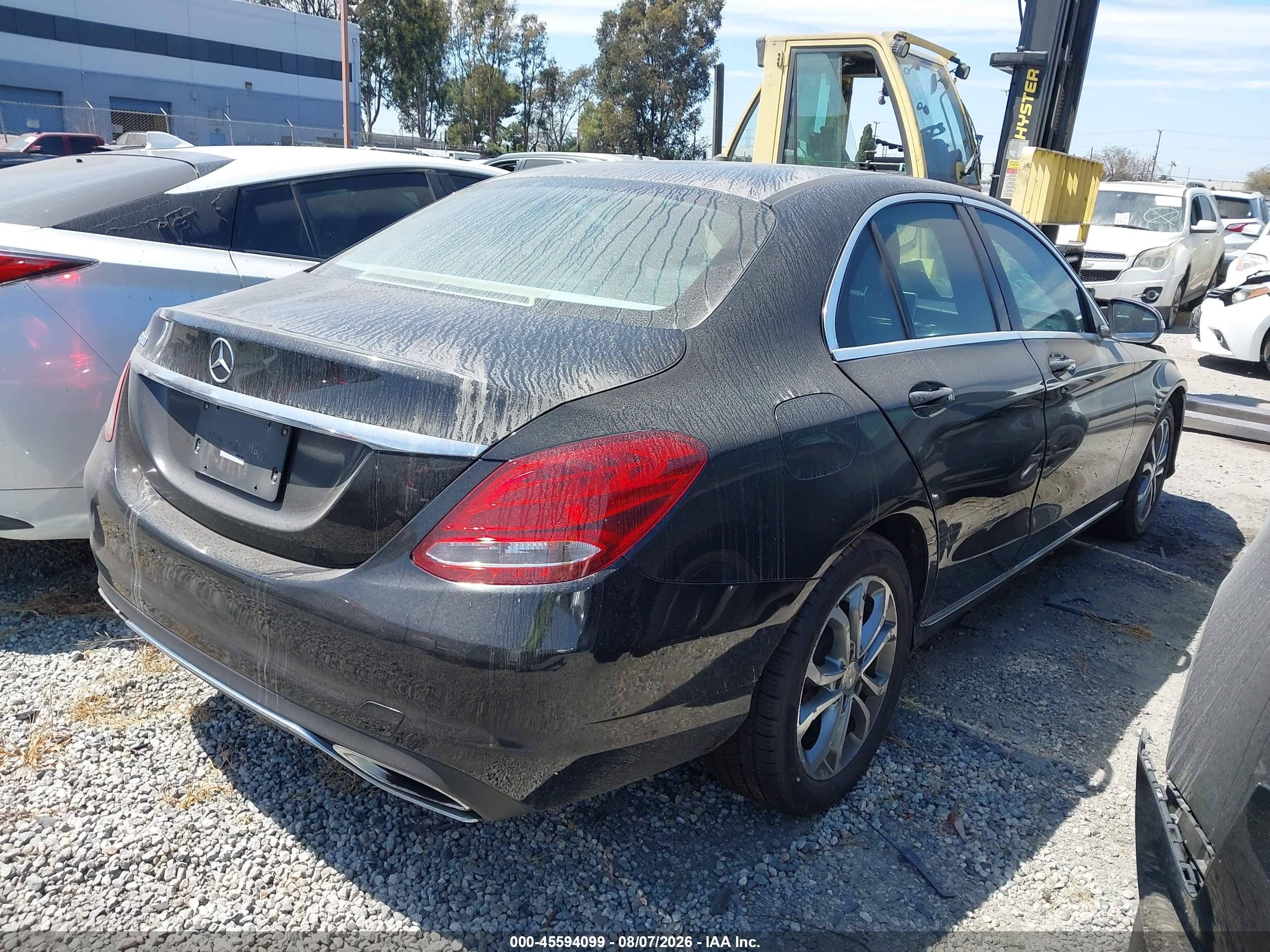 2015 Mercedes-benz C 300 Black vin: 55SWF4JB6FU054587