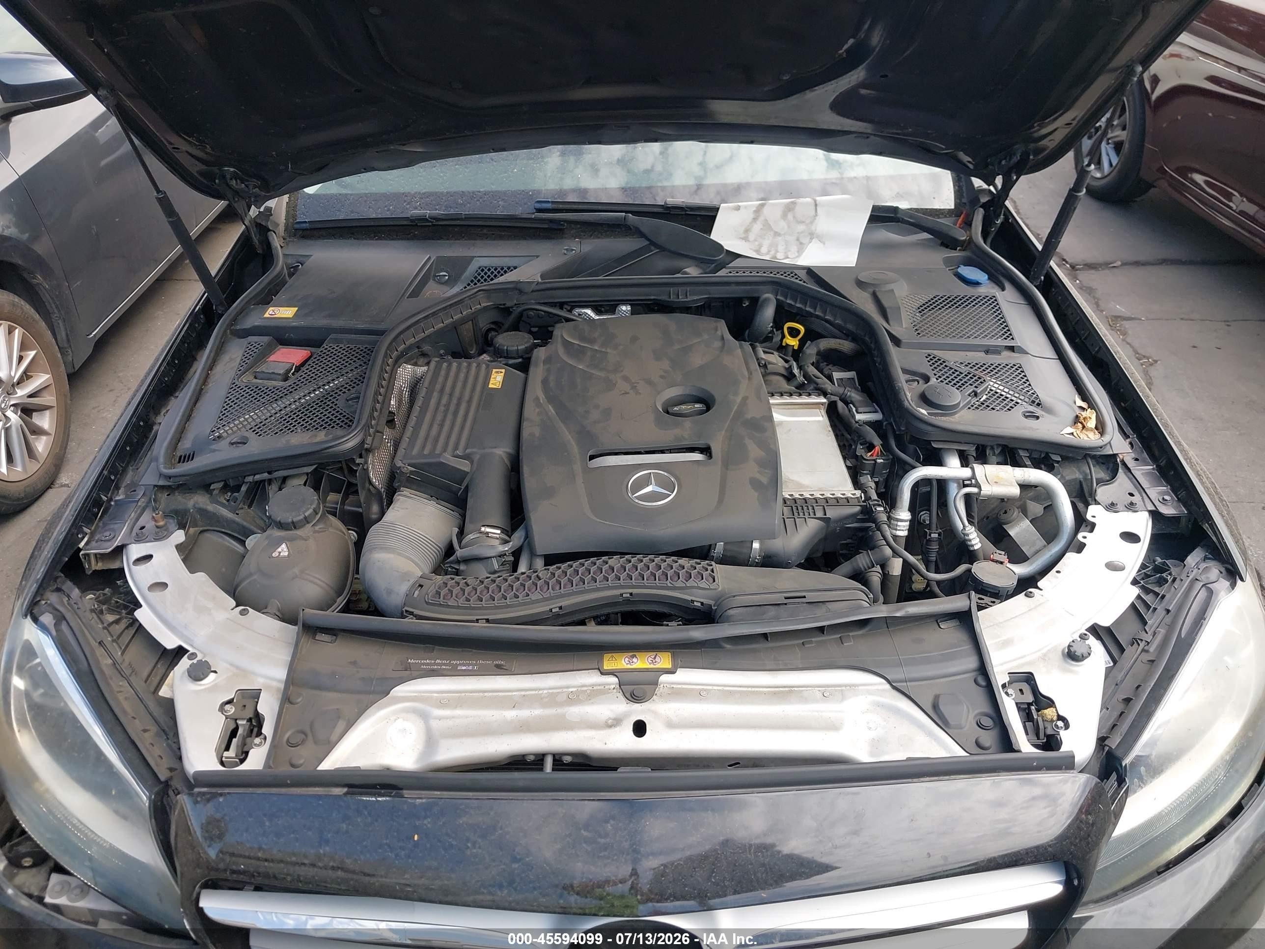 2015 Mercedes-benz C 300 Black vin: 55SWF4JB6FU054587