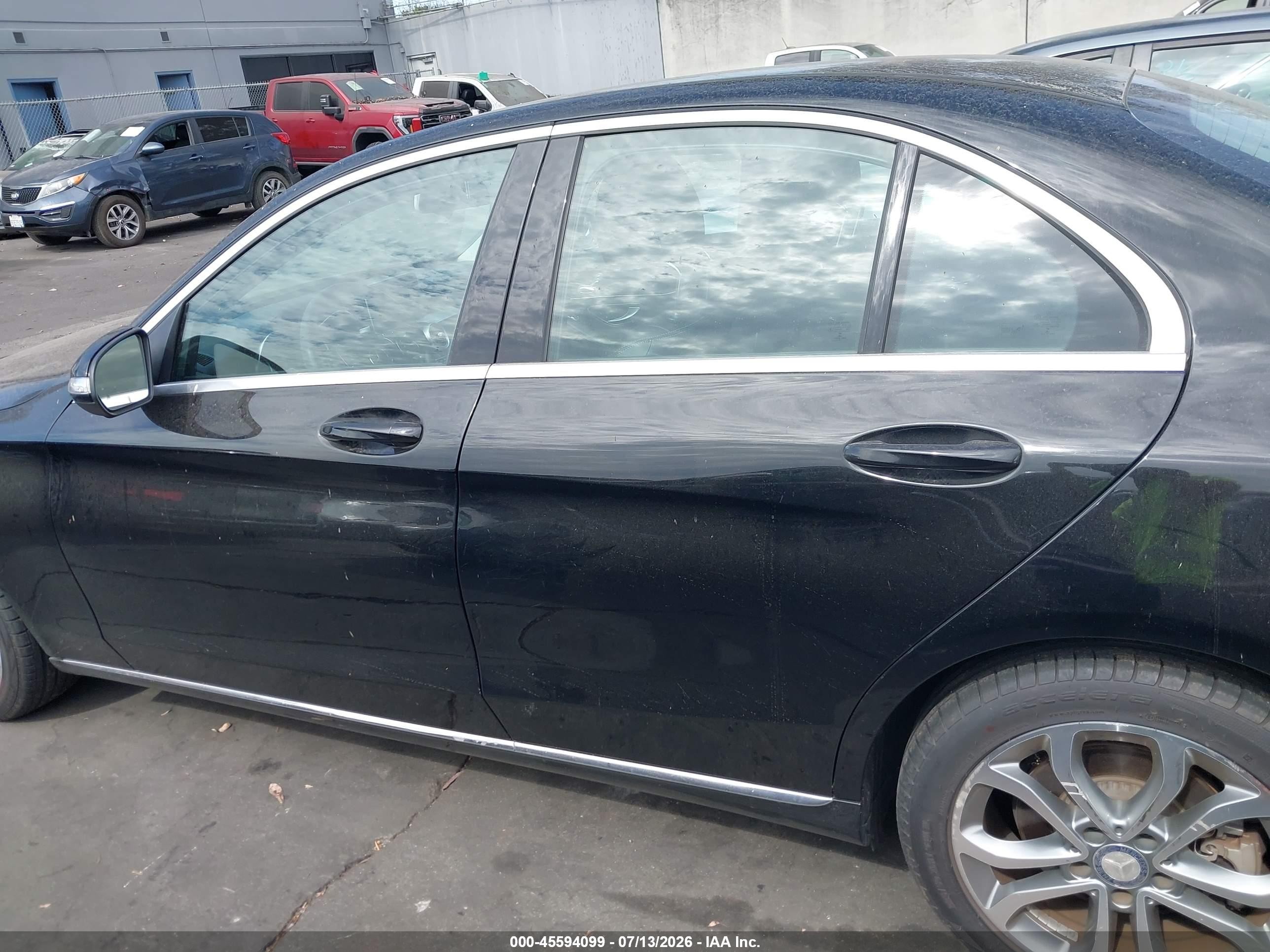 2015 Mercedes-benz C 300 Black vin: 55SWF4JB6FU054587