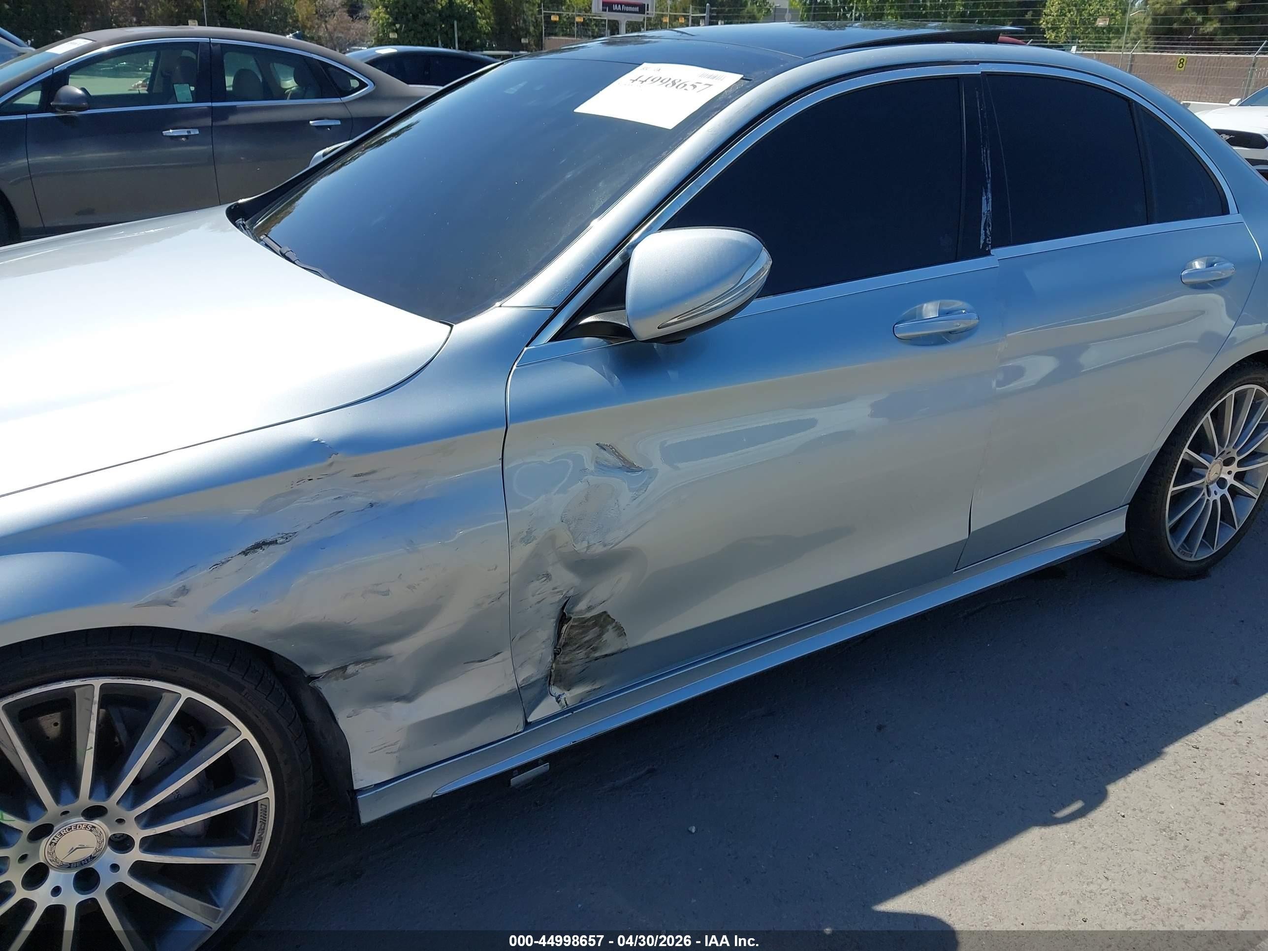 2015 Mercedes-benz C 300 Sport Silver vin: 55SWF4JB6FU086696