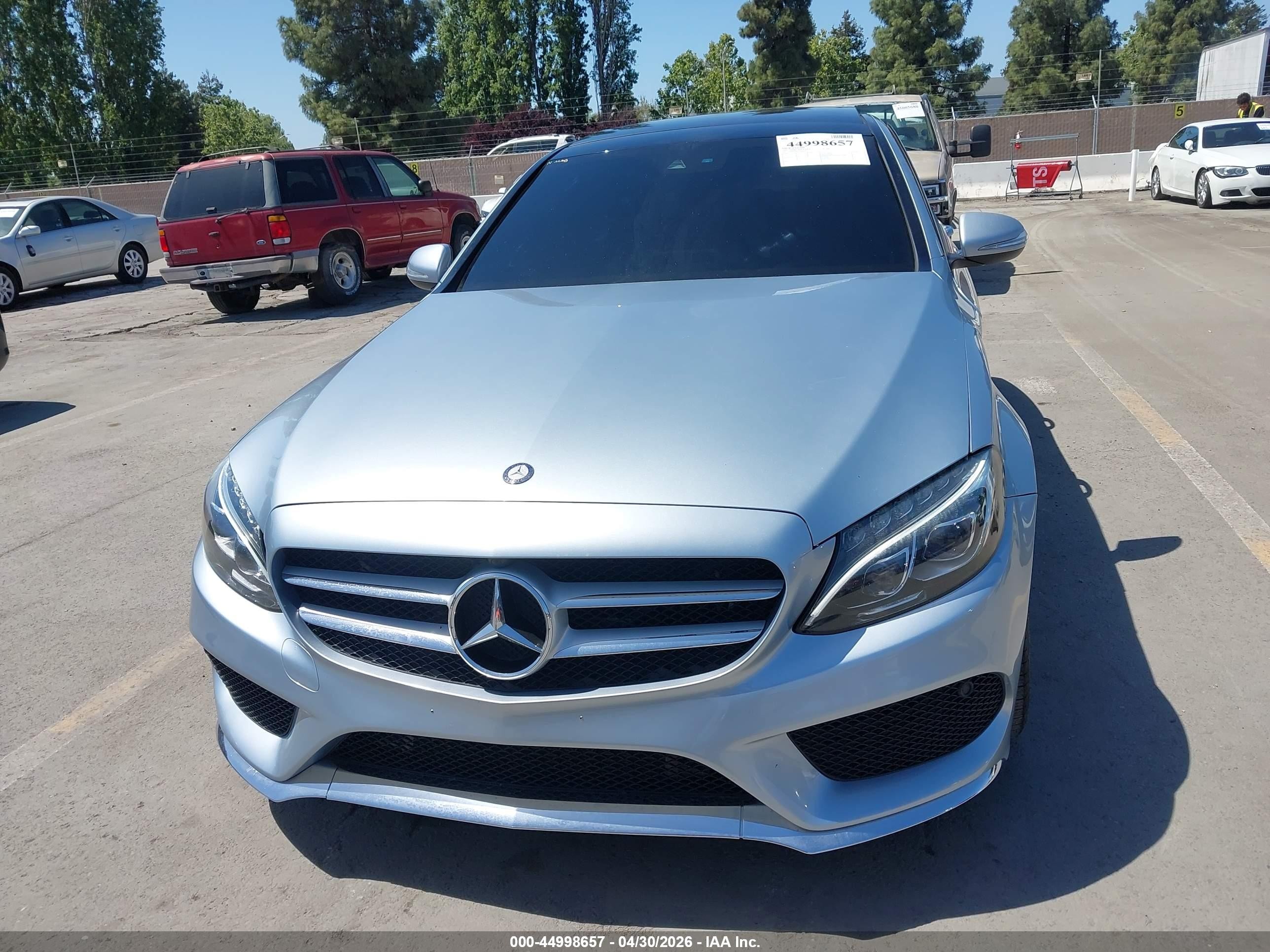 2015 Mercedes-benz C 300 Sport Silver vin: 55SWF4JB6FU086696