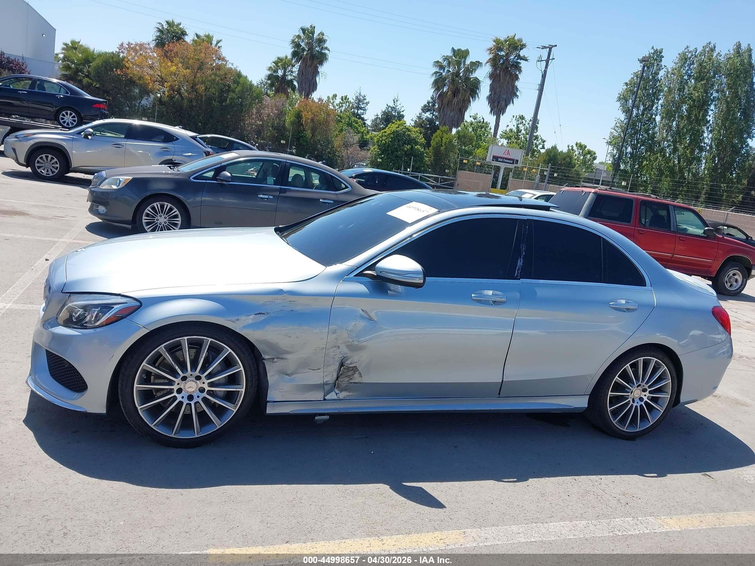 2015 Mercedes-benz C 300 Sport Silver vin: 55SWF4JB6FU086696