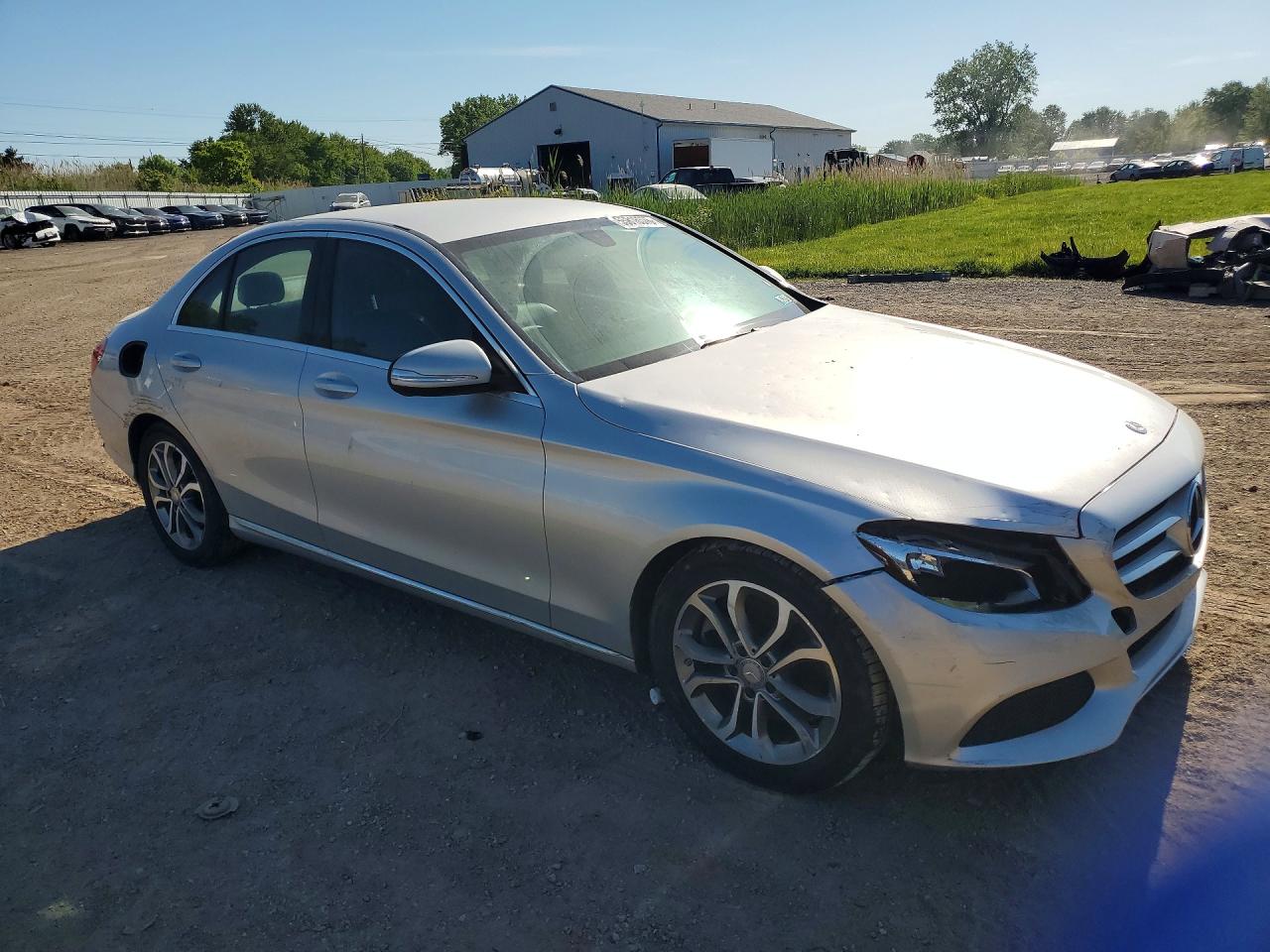 2015 Mercedes-benz C 300 Silver vin: 55SWF4JB6FU094541