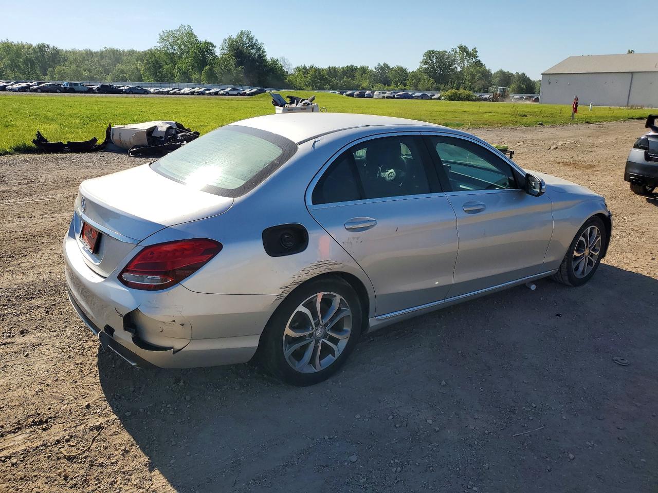 2015 Mercedes-benz C 300 Silver vin: 55SWF4JB6FU094541