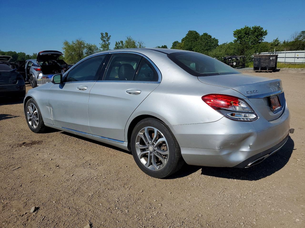 2015 Mercedes-benz C 300 Silver vin: 55SWF4JB6FU094541