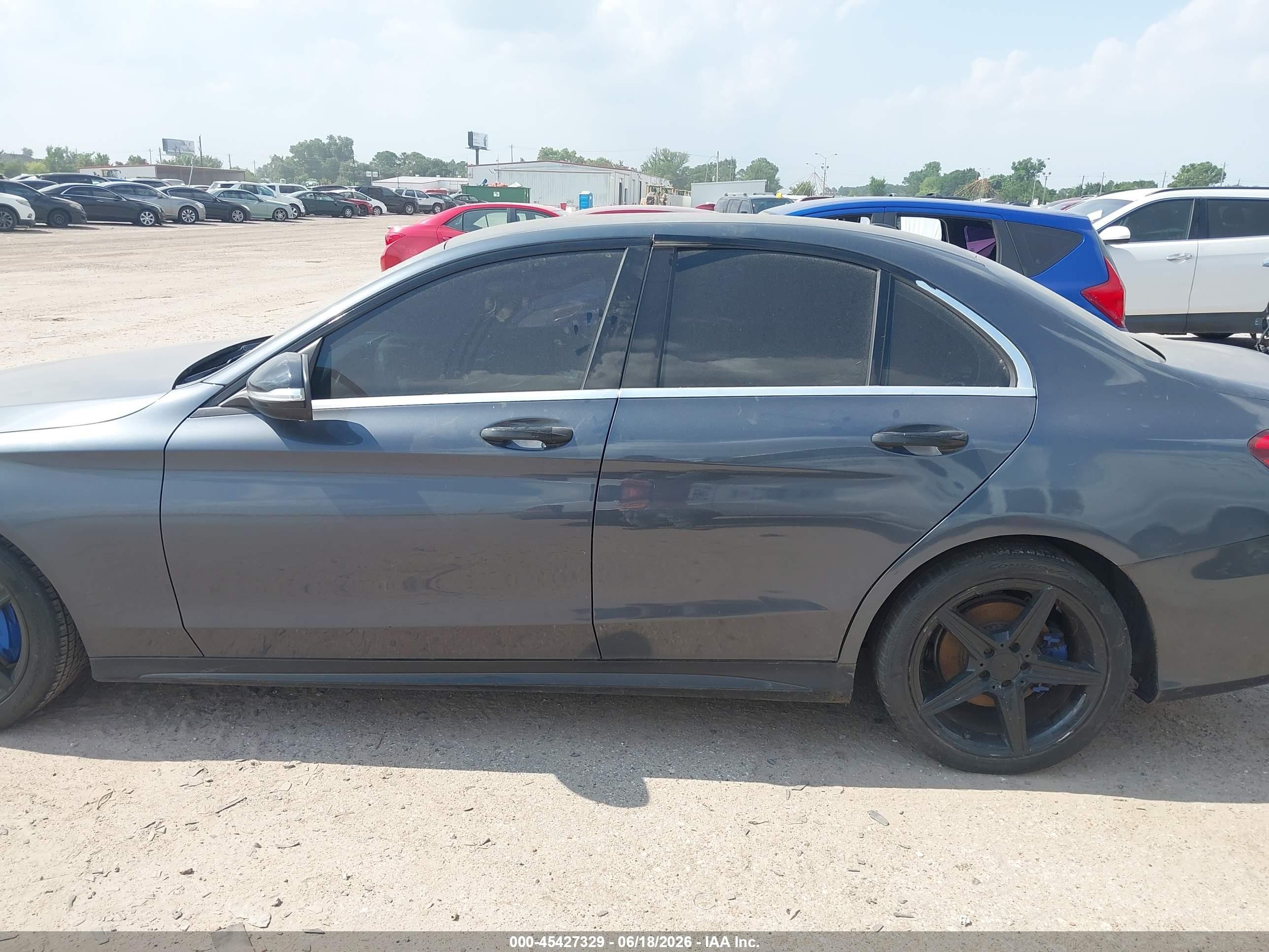 2015 Mercedes-benz C 300 Sport Gray vin: 55SWF4JB7FU044988