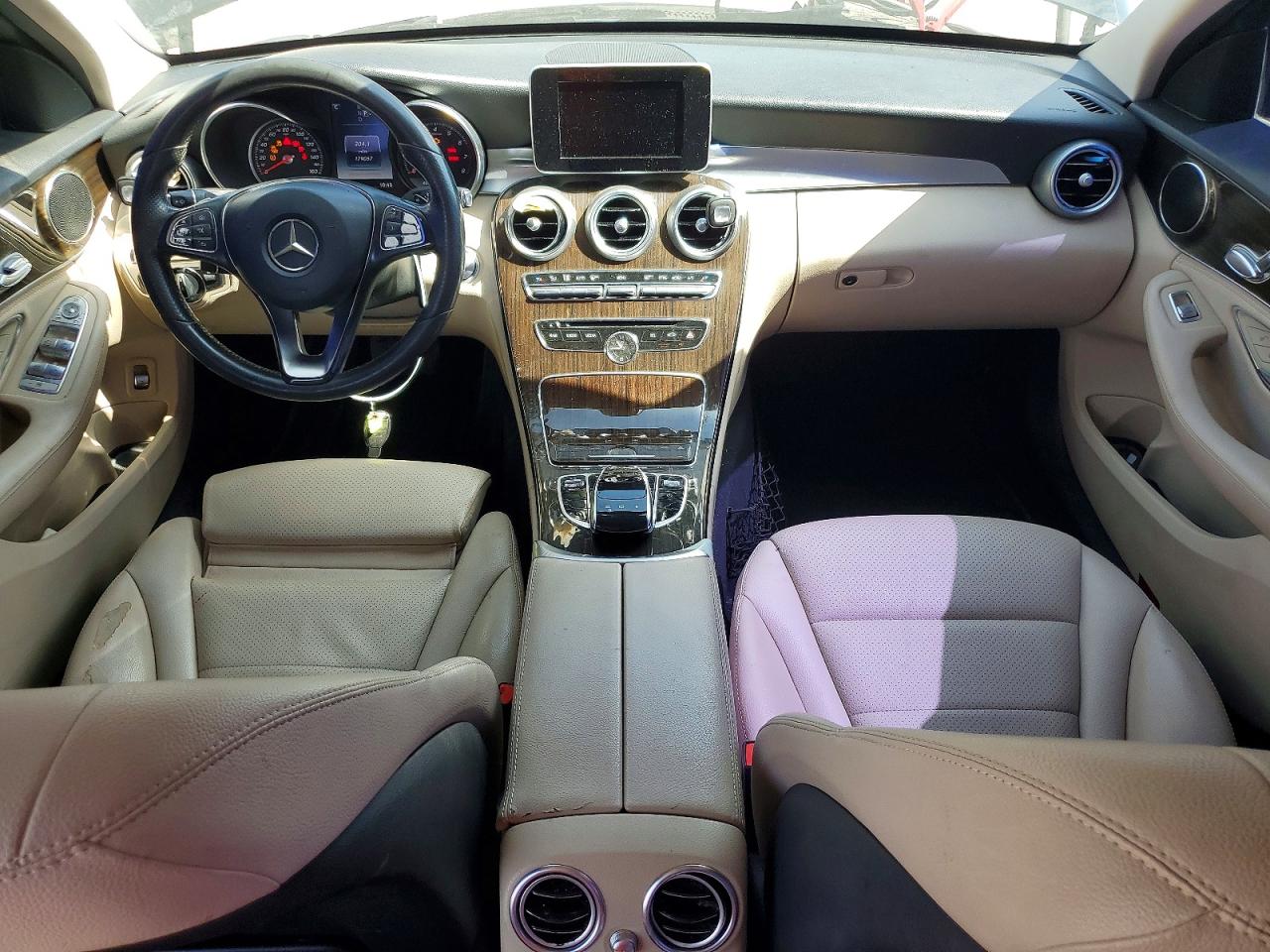 2015 Mercedes-benz C 300 Black vin: 55SWF4JB7FU068384