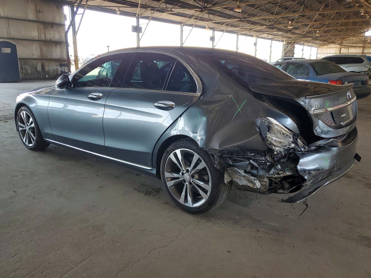 2017 Mercedes-benz C 300 Gray vin: 55SWF4JB7HU182114