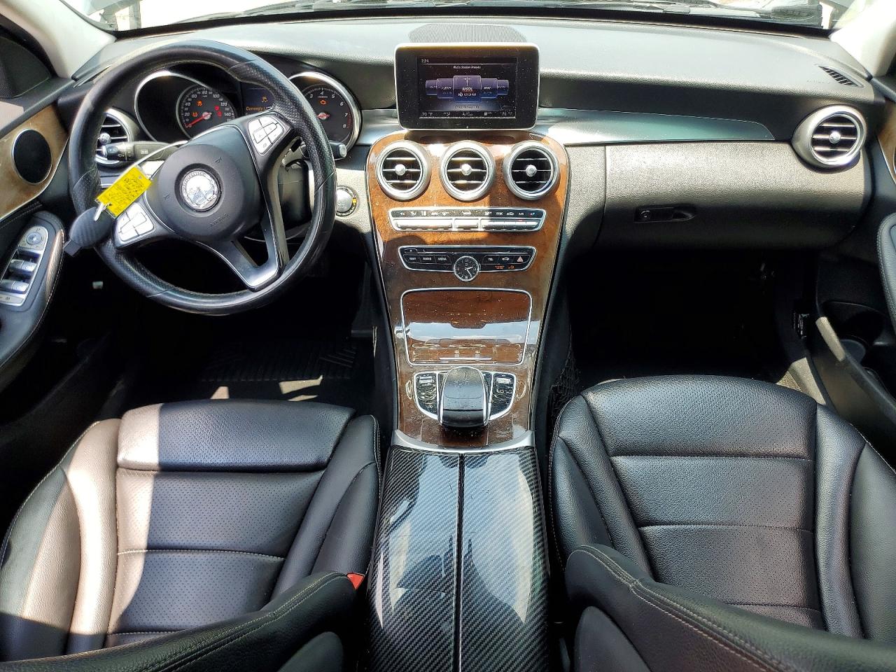 2015 Mercedes-benz C 300 Black vin: 55SWF4JB8FU076333