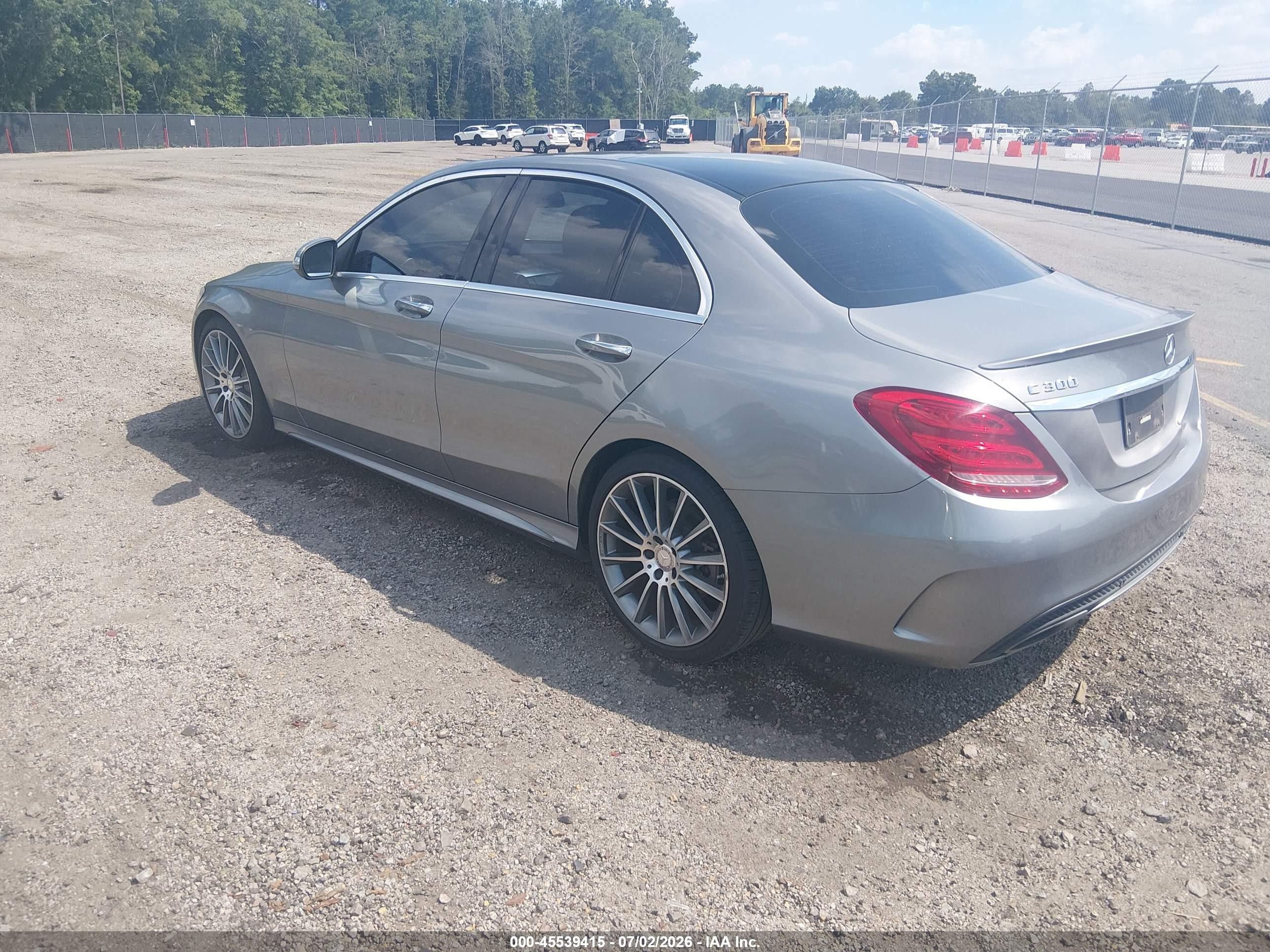 2015 Mercedes-benz C 300 Sport Gray vin: 55SWF4JB8FU094153