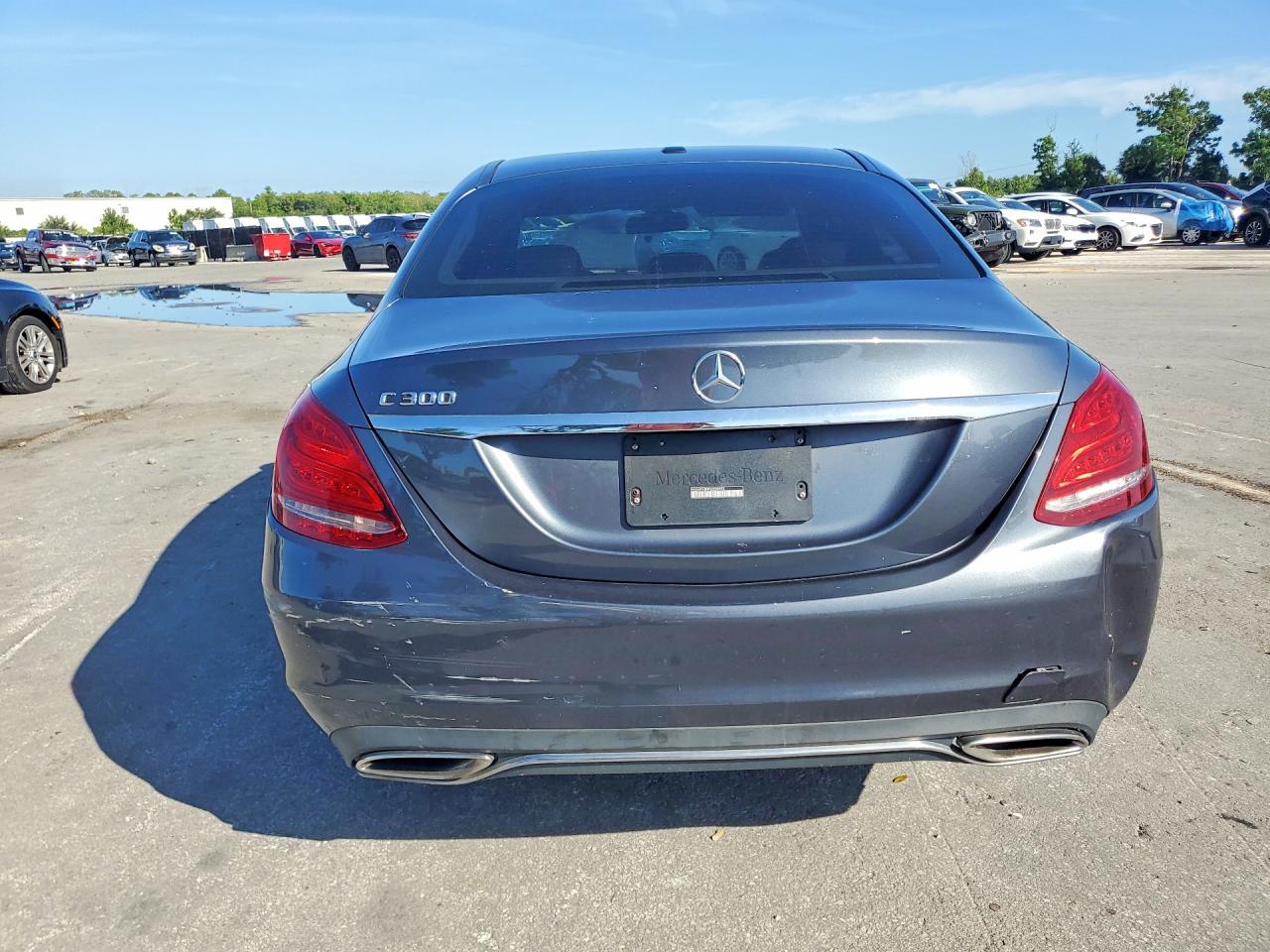 2015 Mercedes-benz C 300 Gray vin: 55SWF4JB9FU050923