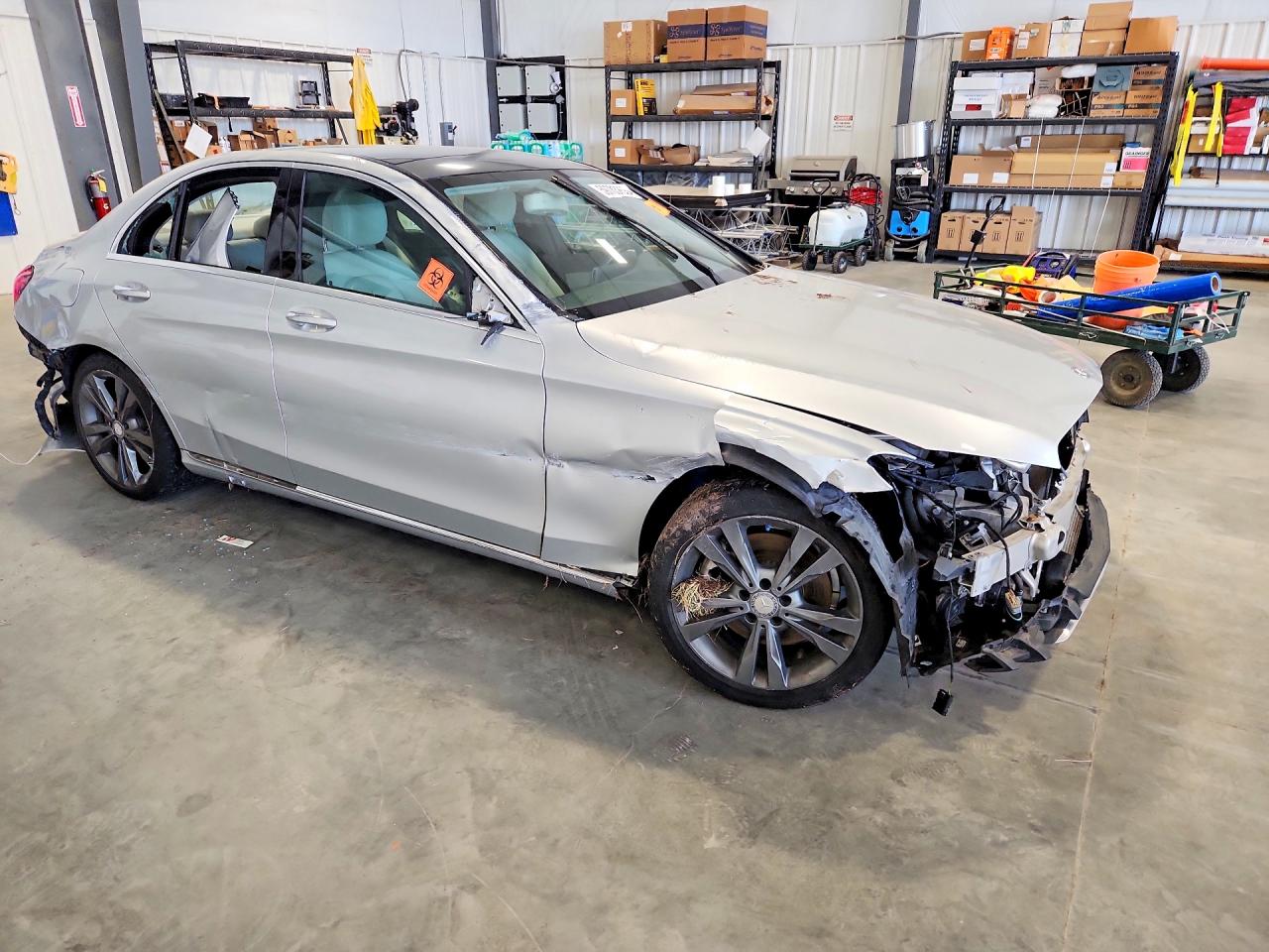 2015 Mercedes-benz C 300 Silver vin: 55SWF4JB9FU056981