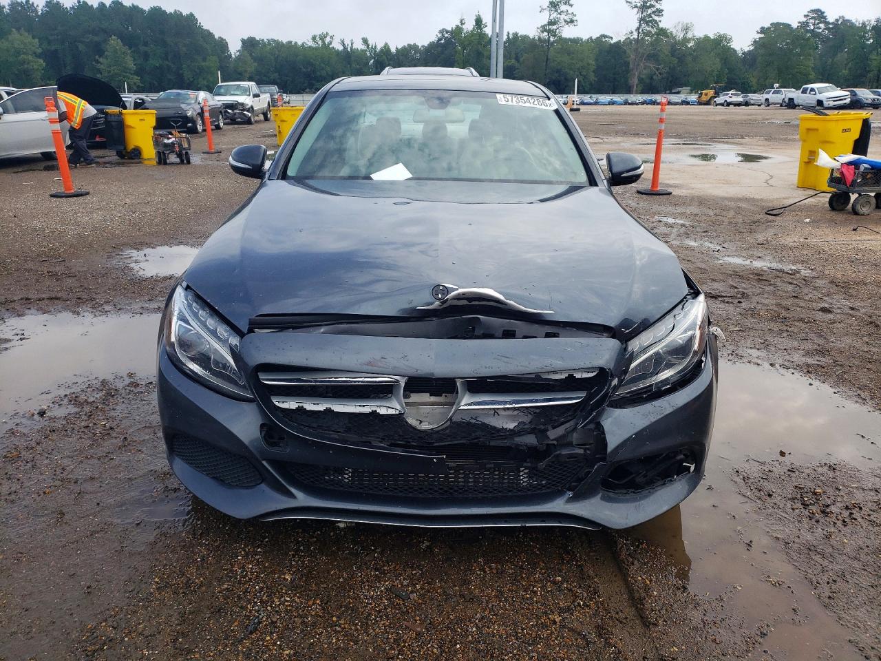 2015 Mercedes-benz C 300 Gray vin: 55SWF4JB9FU064076