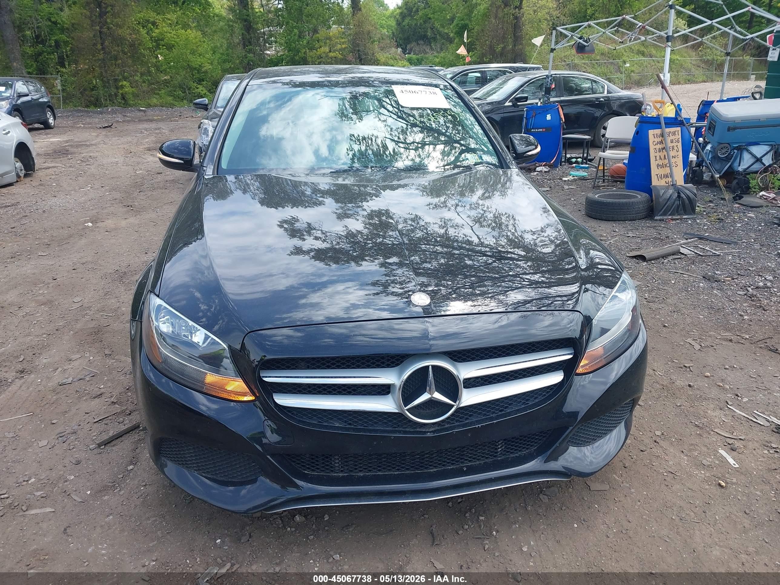 2015 Mercedes-benz C 300   Black vin: 55SWF4JB9FU065681
