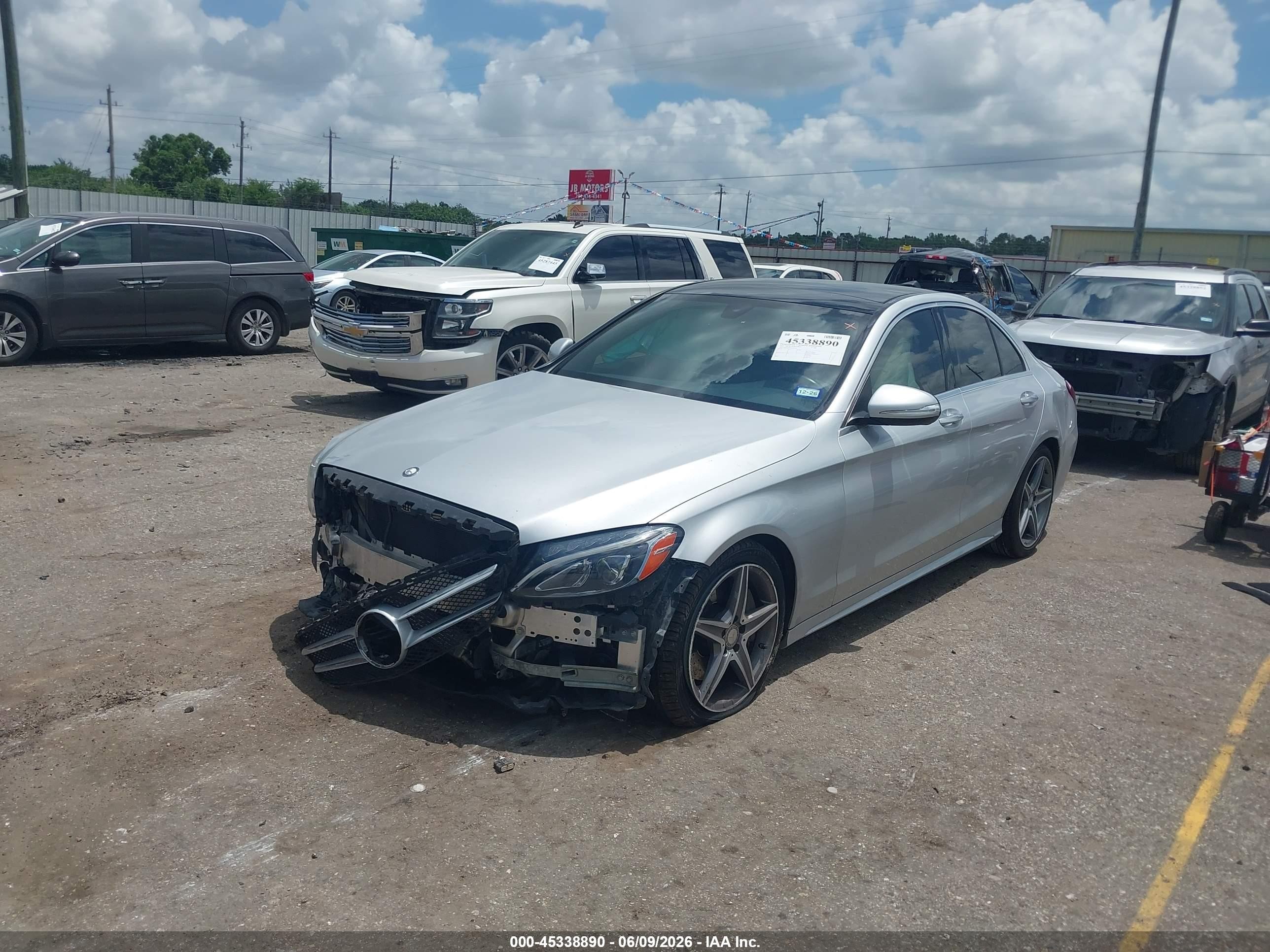 2015 Mercedes-benz C 300 Sport Silver vin: 55SWF4JB9FU091584
